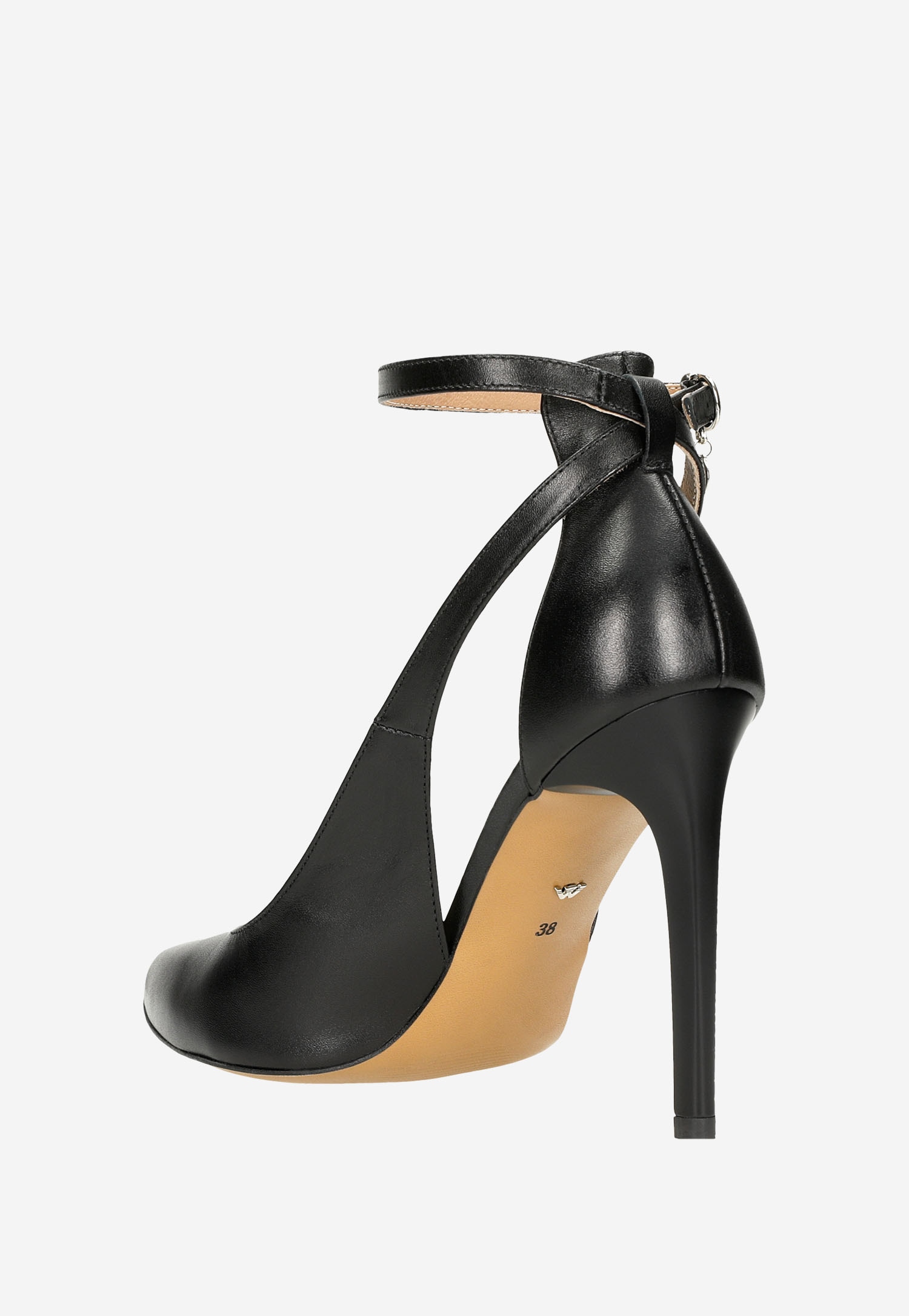 Eleganckie beżowe czółenka damskie na szpilce