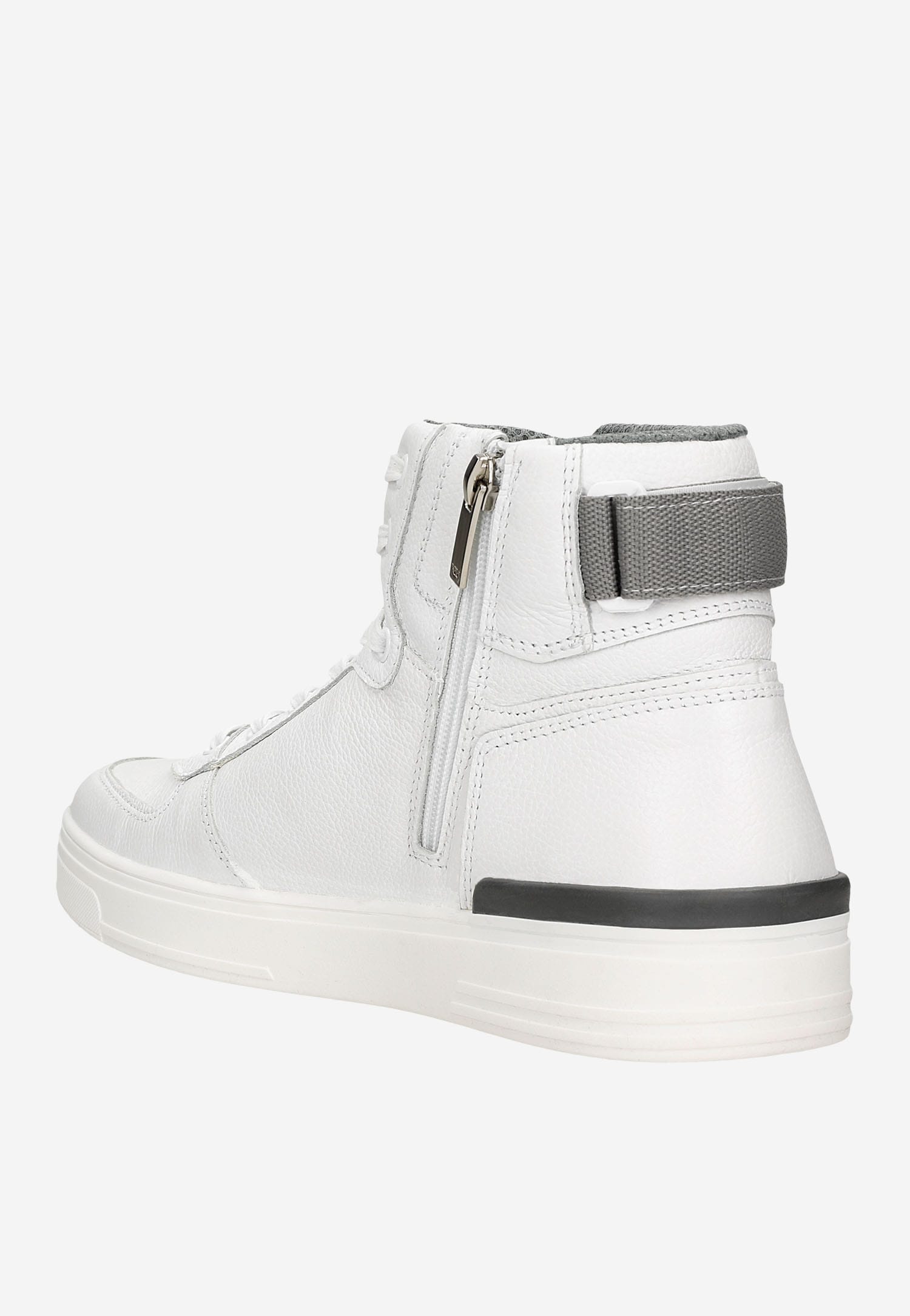 Czarne trampki męskie ze skóry licowej i nubuku