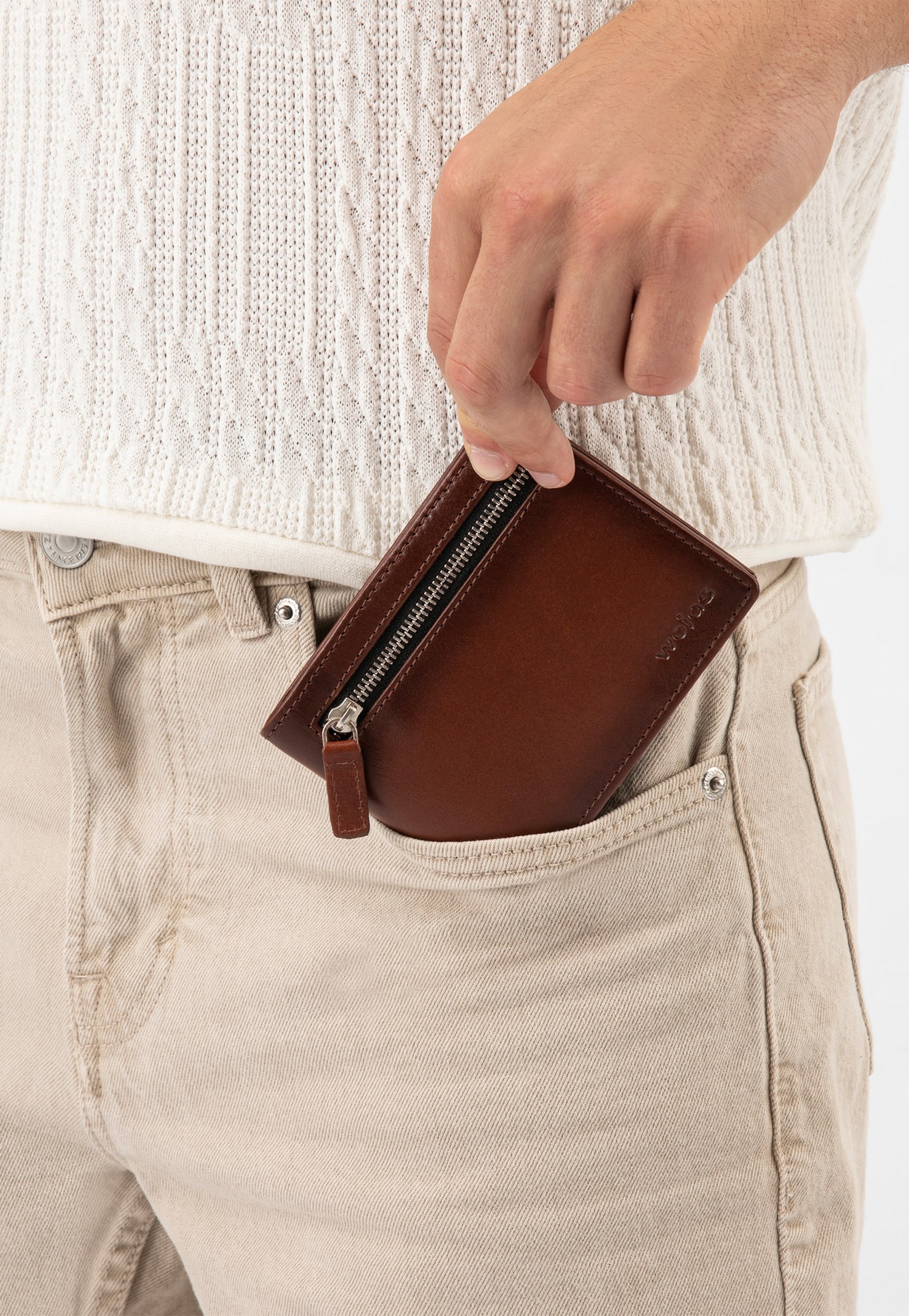 Brązowy portfel męski