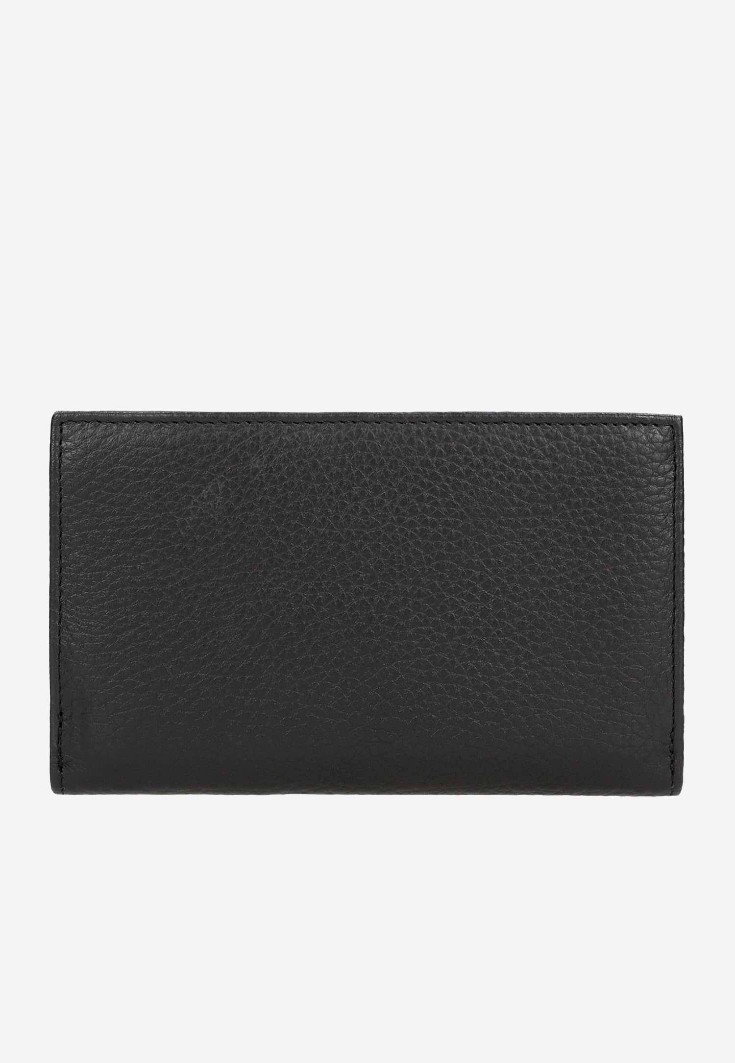 Czarny portfel damski z czerwonymi ozdobnymi kropkami