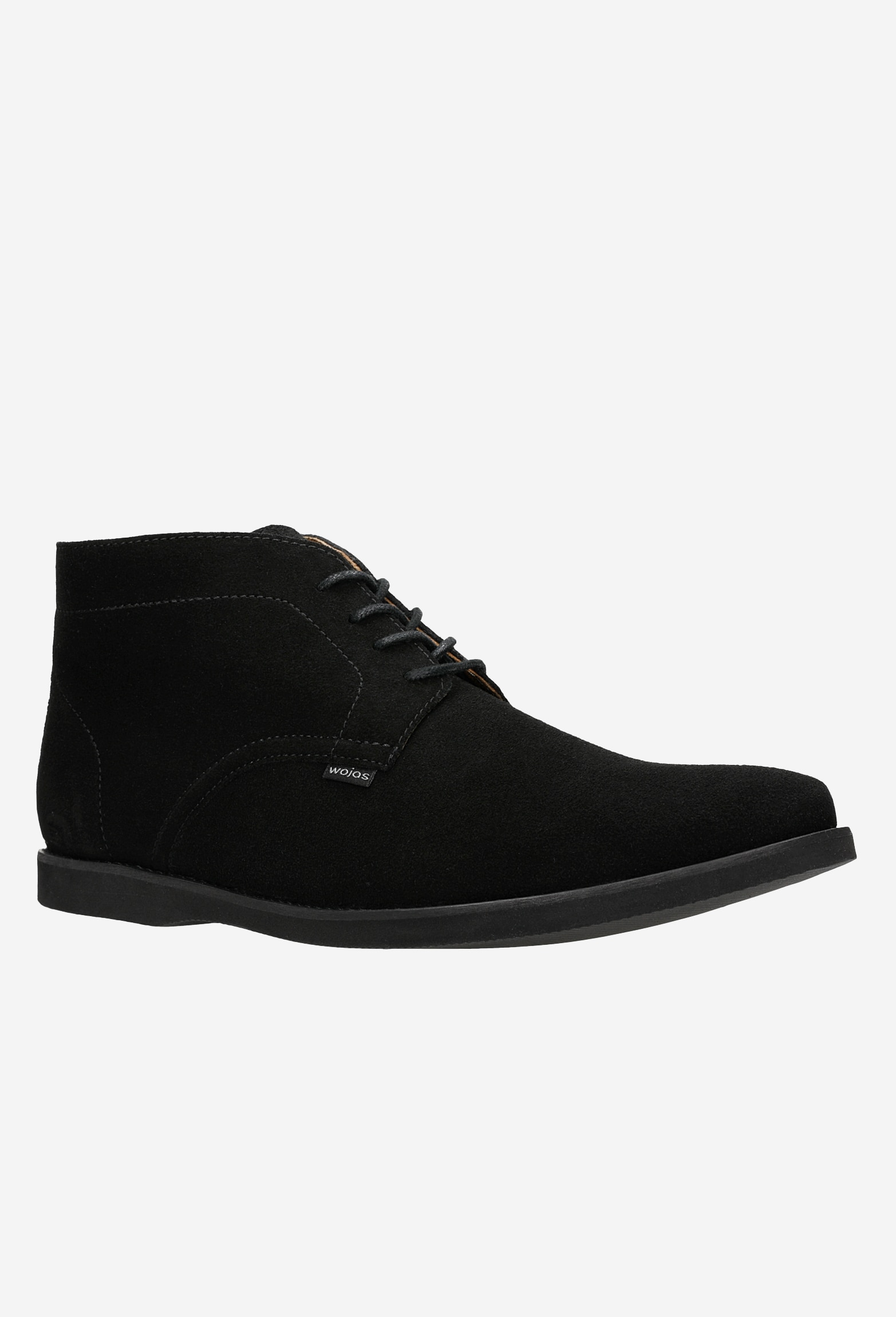 Stylowe czarne trzewiki męskie