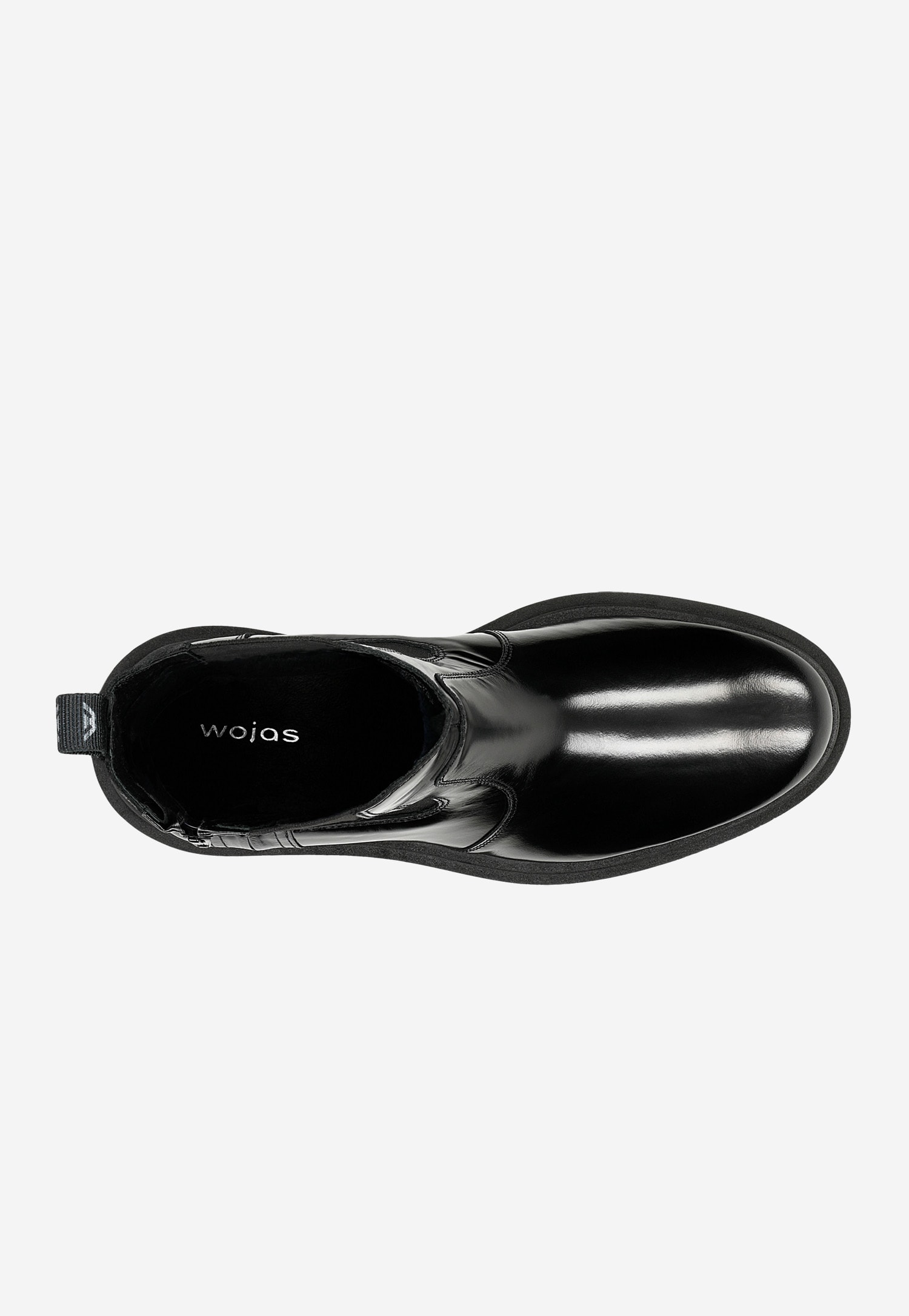 Czarne lakierowane botki męskie sztyblety