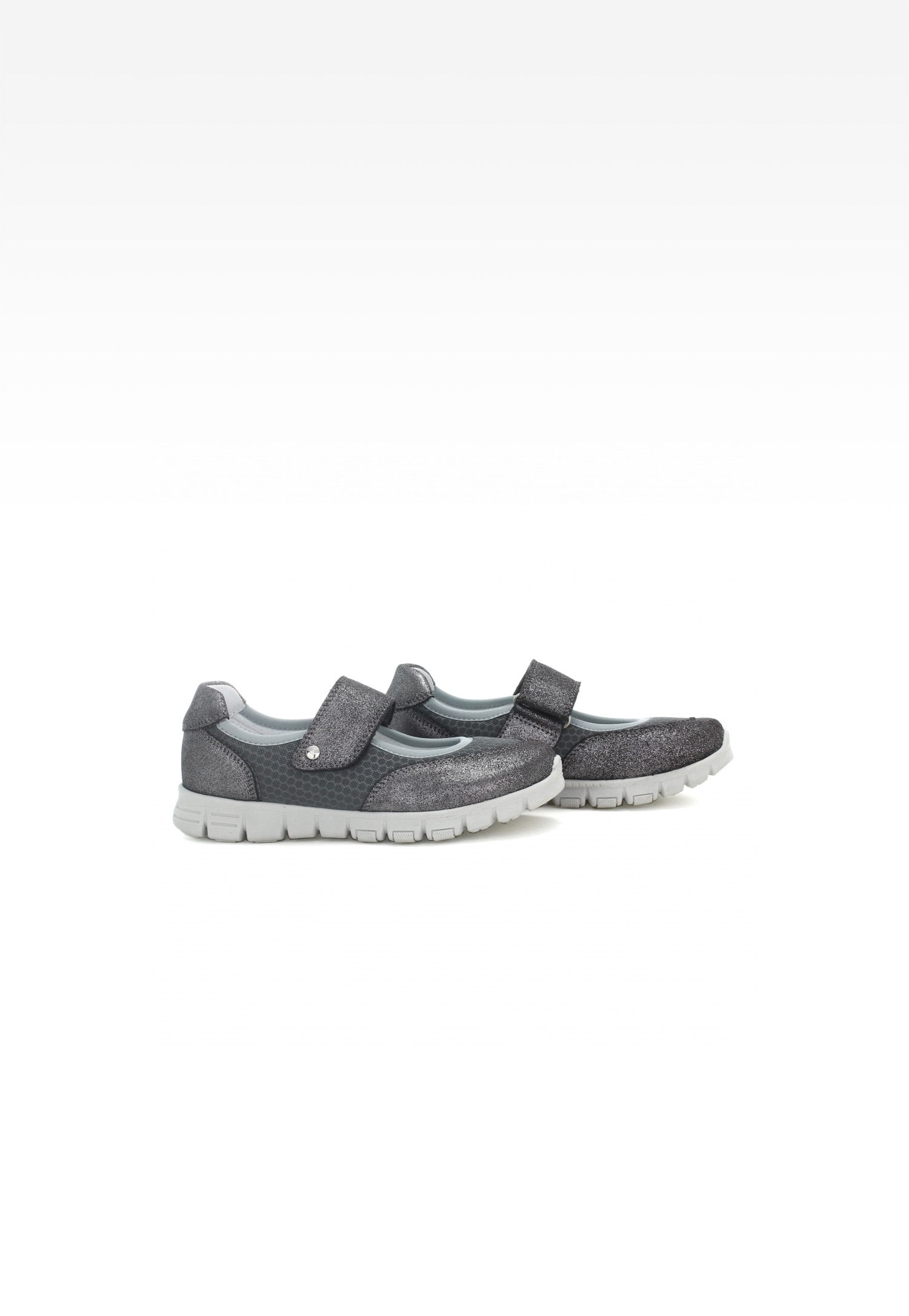 Wizytowe BARTEK W-48026/SZ/11M, dla dziewcząt, szary