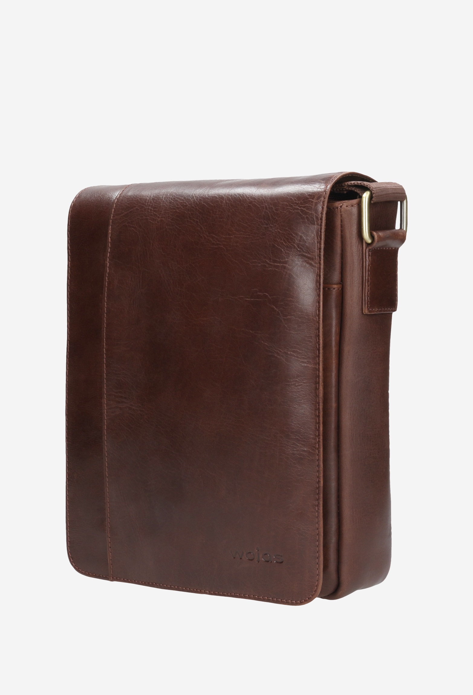 Brązowa torba męska ze skóry licowej