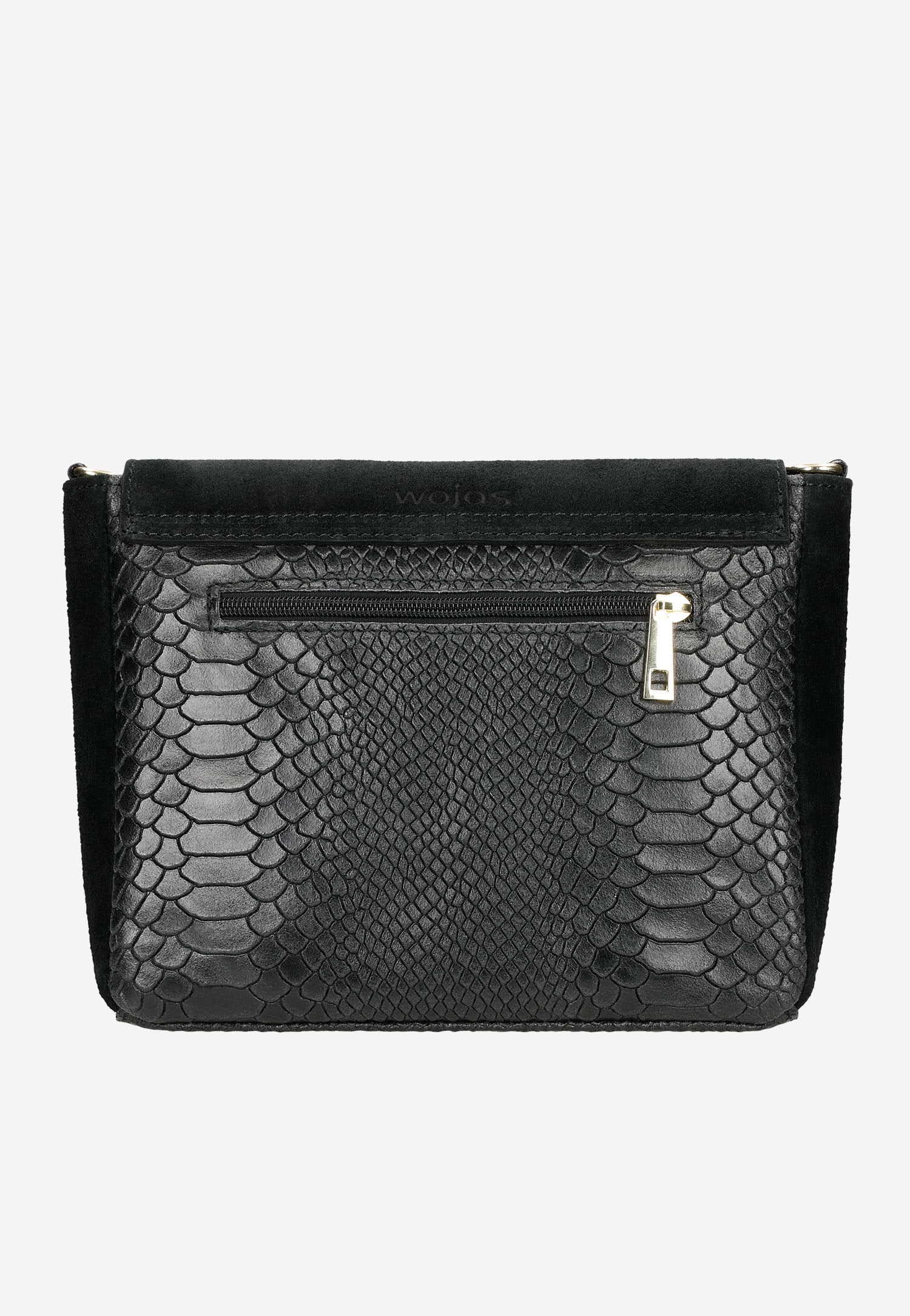 Ciemnobrązowa torebka damska z ciekawą fakturą