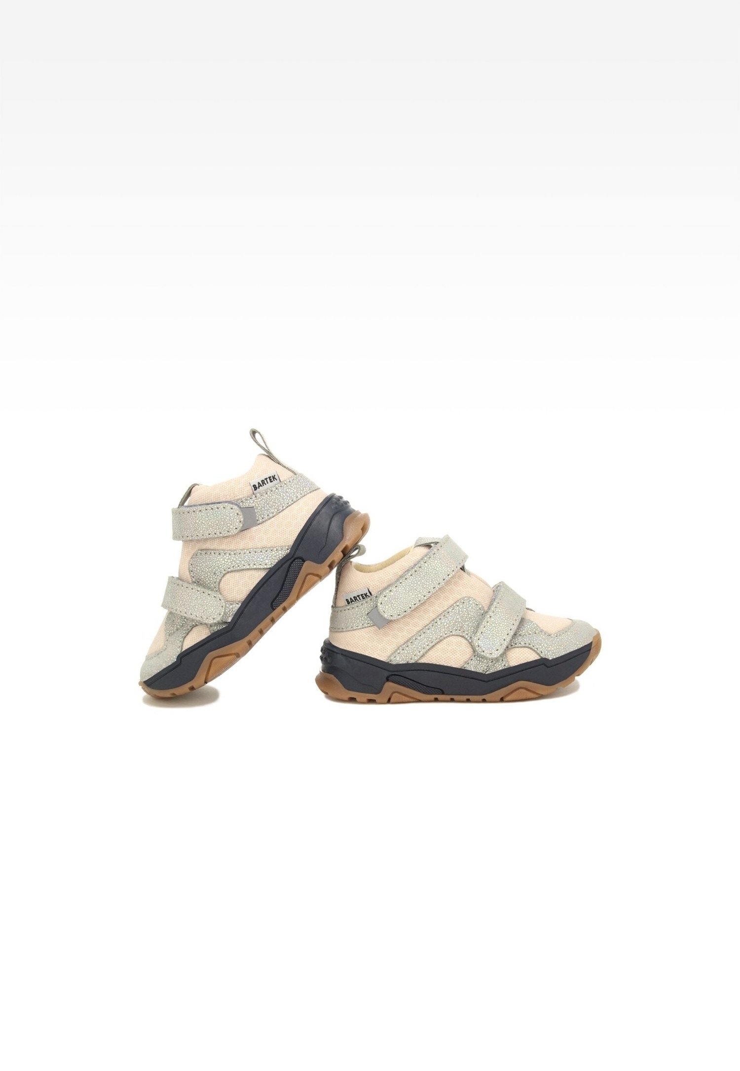 Trzewiki BARTEK 11711003, dla dziewcząt, szaro-różowy