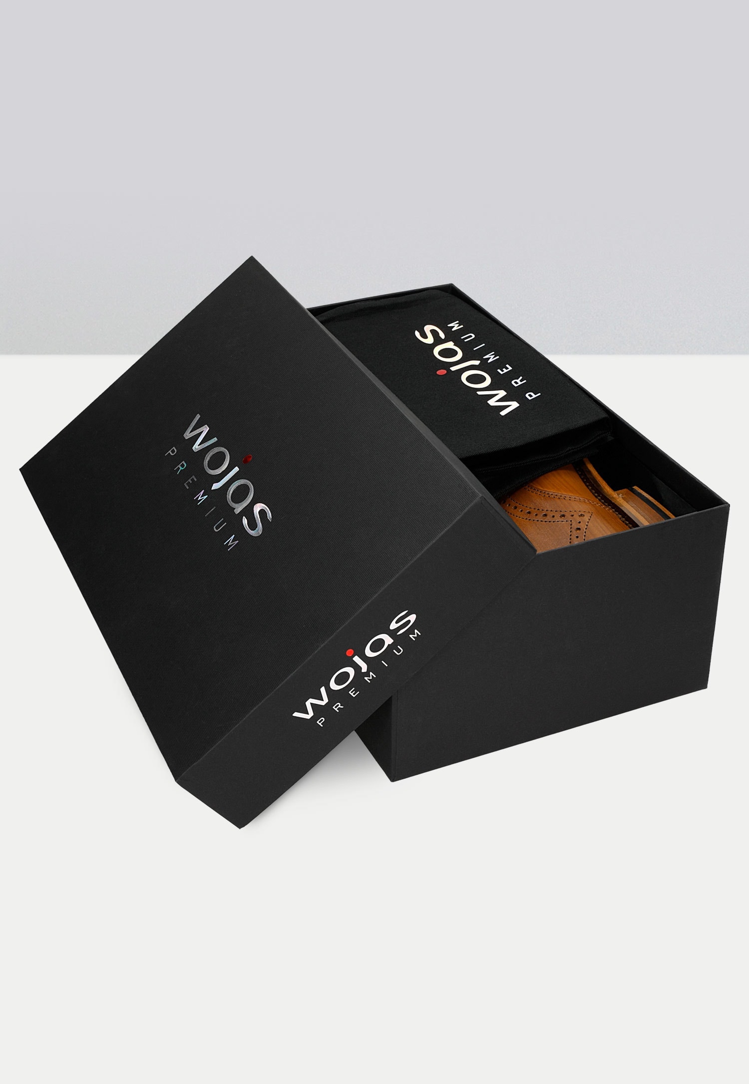 Jasnobrązowe wizytowe półbuty męskie | PREMIUM