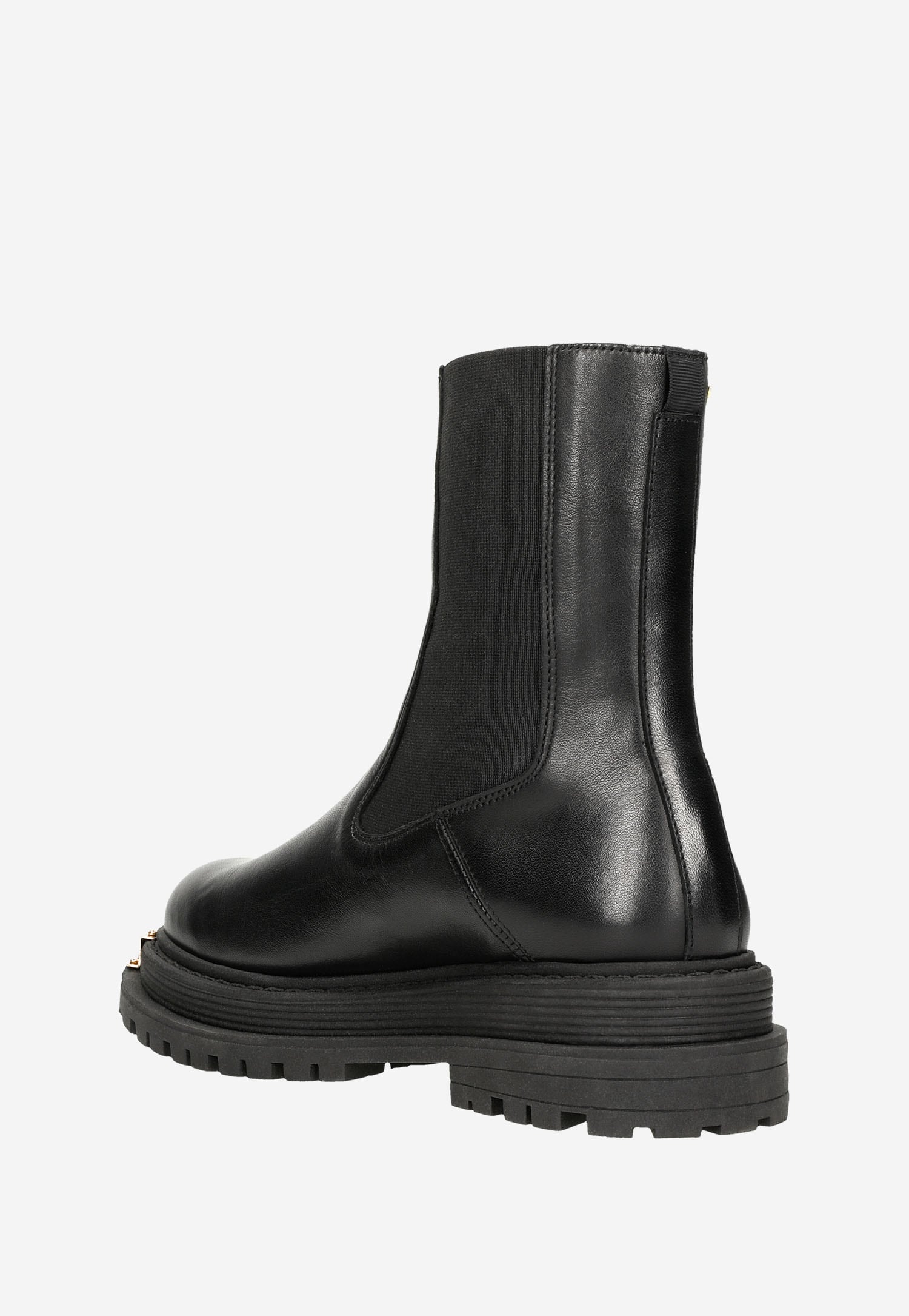 Czarne sztyblety damskie ze skóry naturalnej