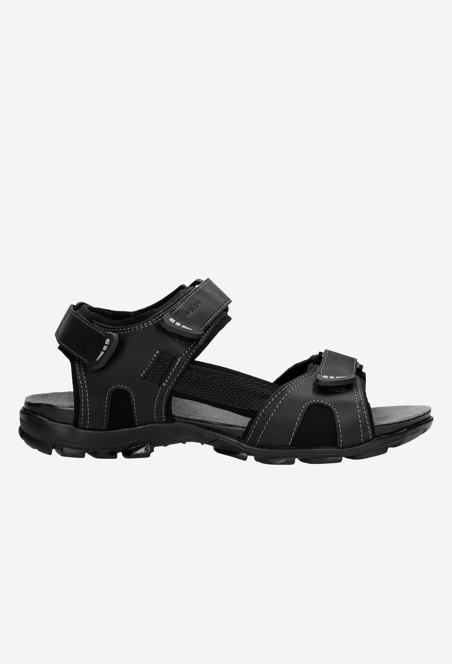 Czarne męskie sandały