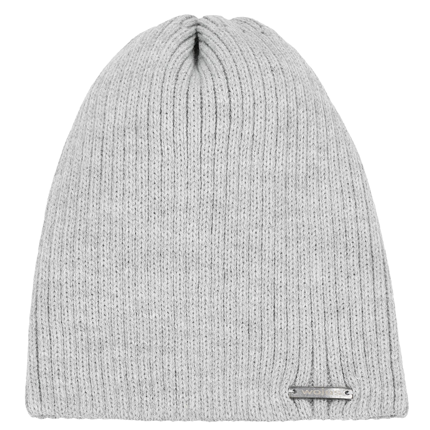 Szara czapka męska z domieszką wełny