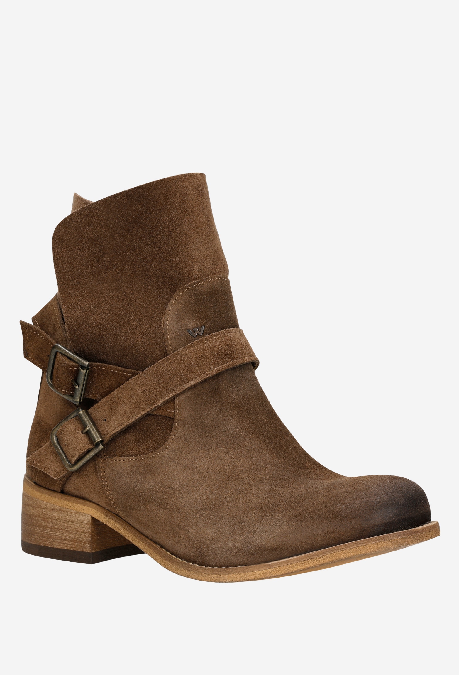 Czarne wsuwane botki damskie