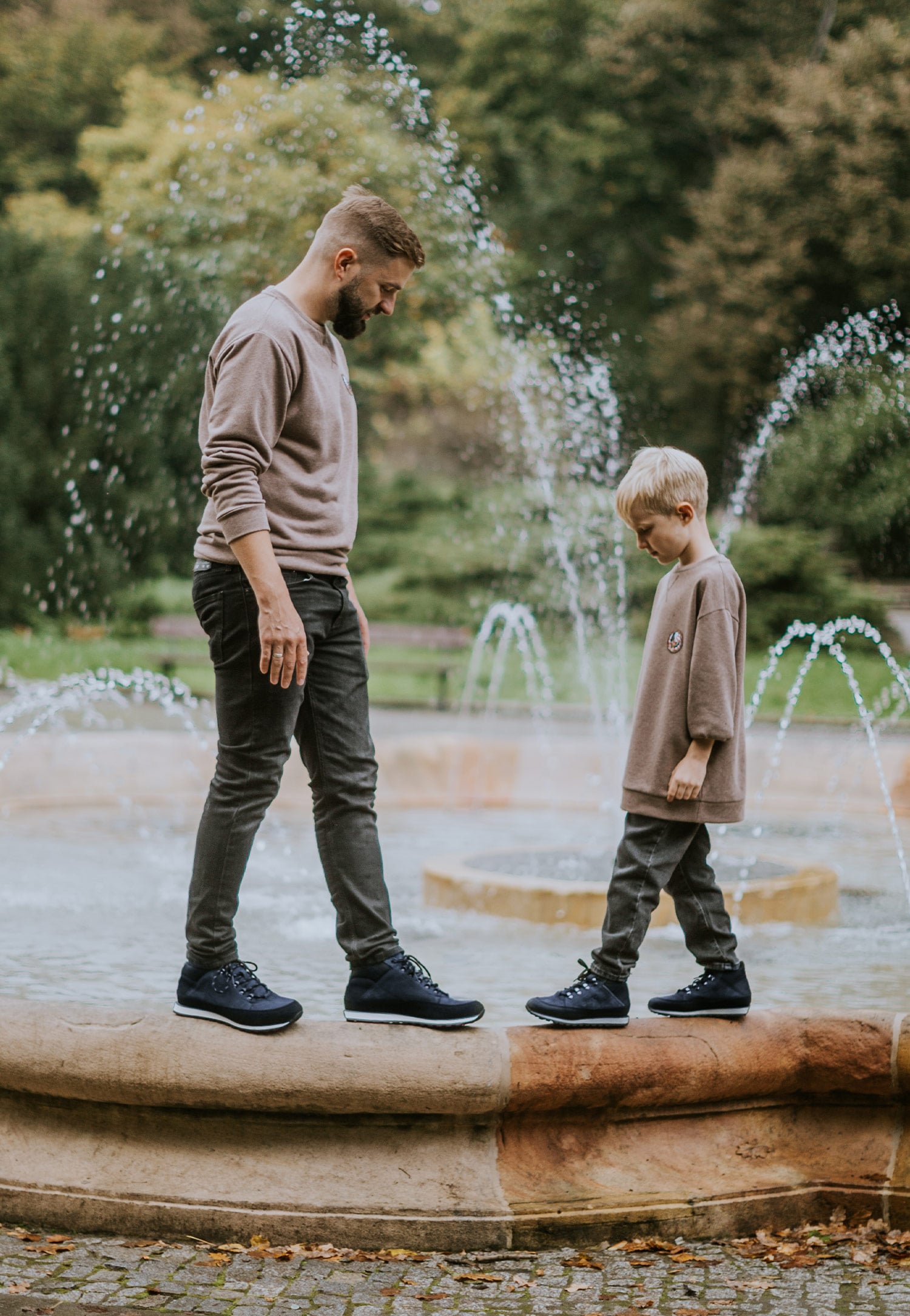 Jasnobrązowe trzewiki męskie