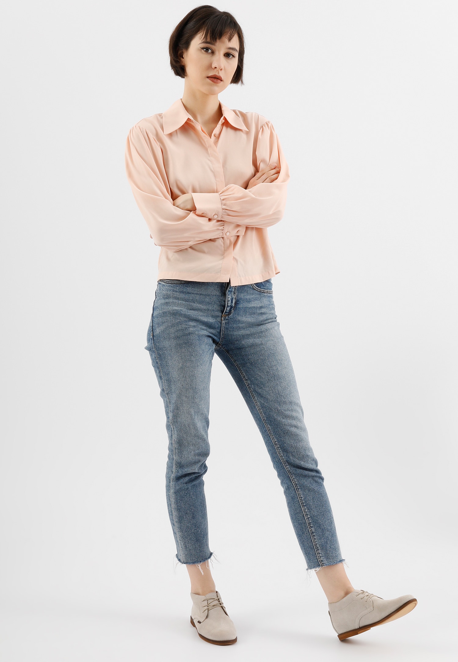 Wygodne, skórzane trzewiki damskie granatowe