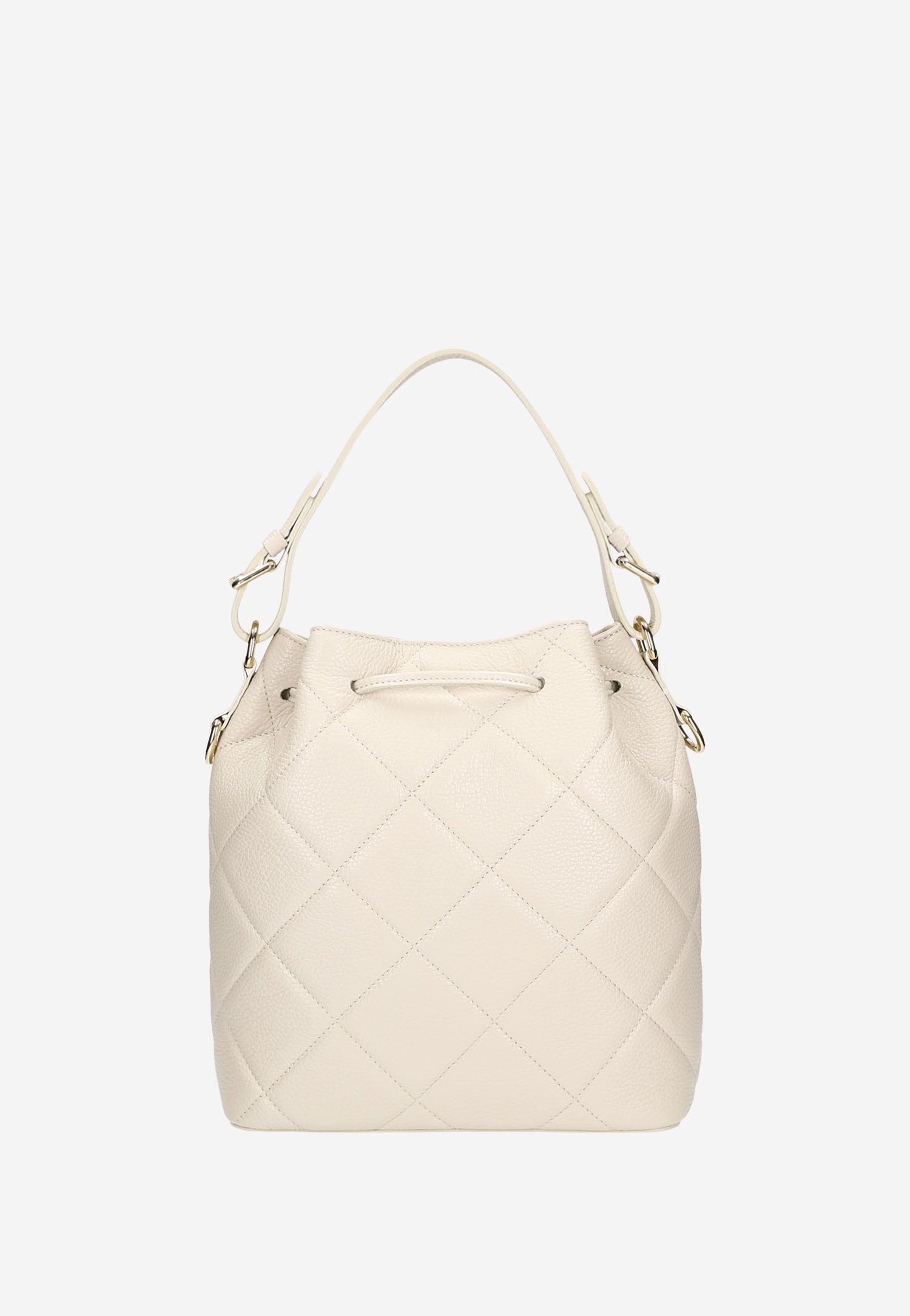 Torebka damska pikowana w kolorze beżowym