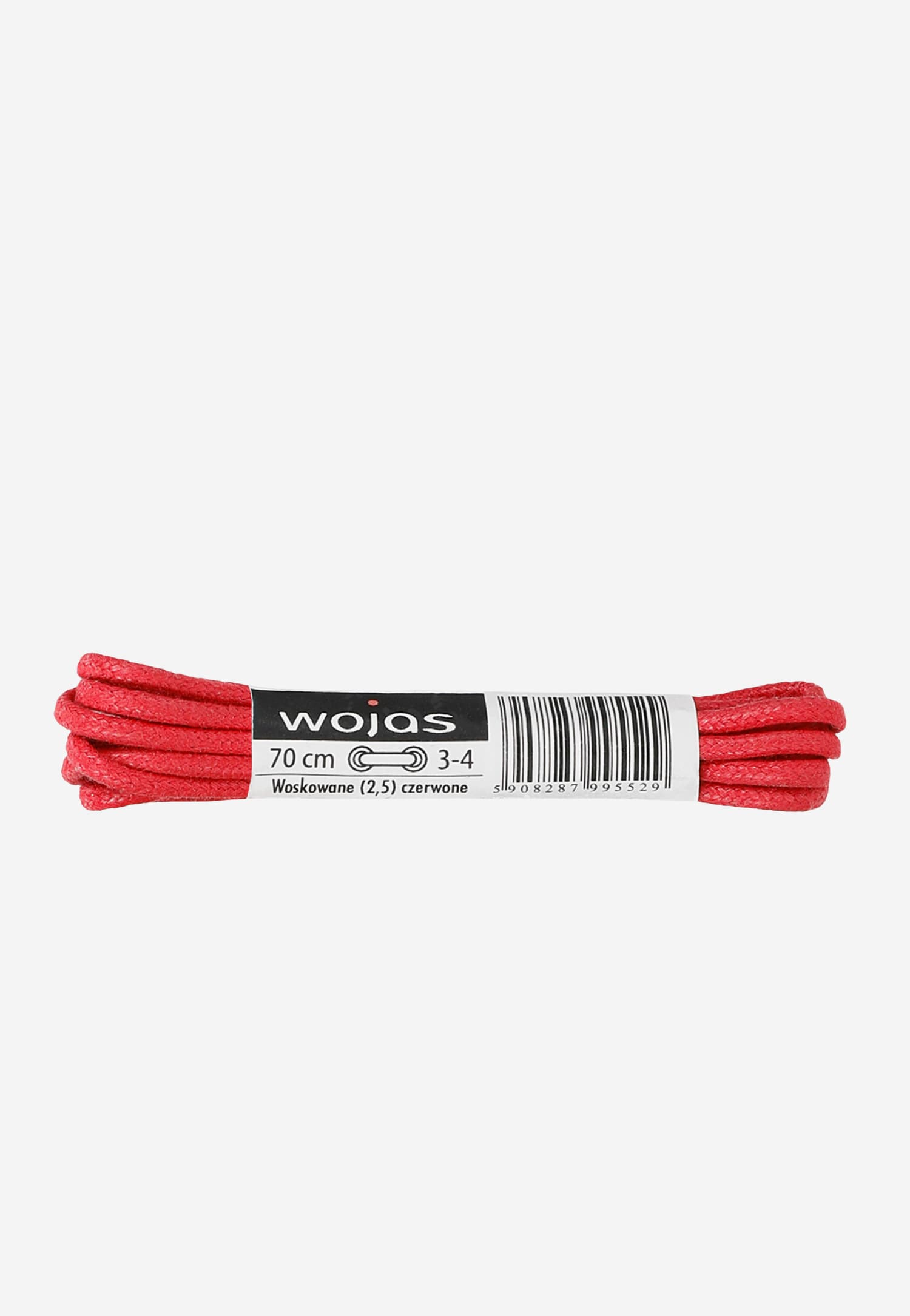 Czerwone sznurowadła woskowane 70cm