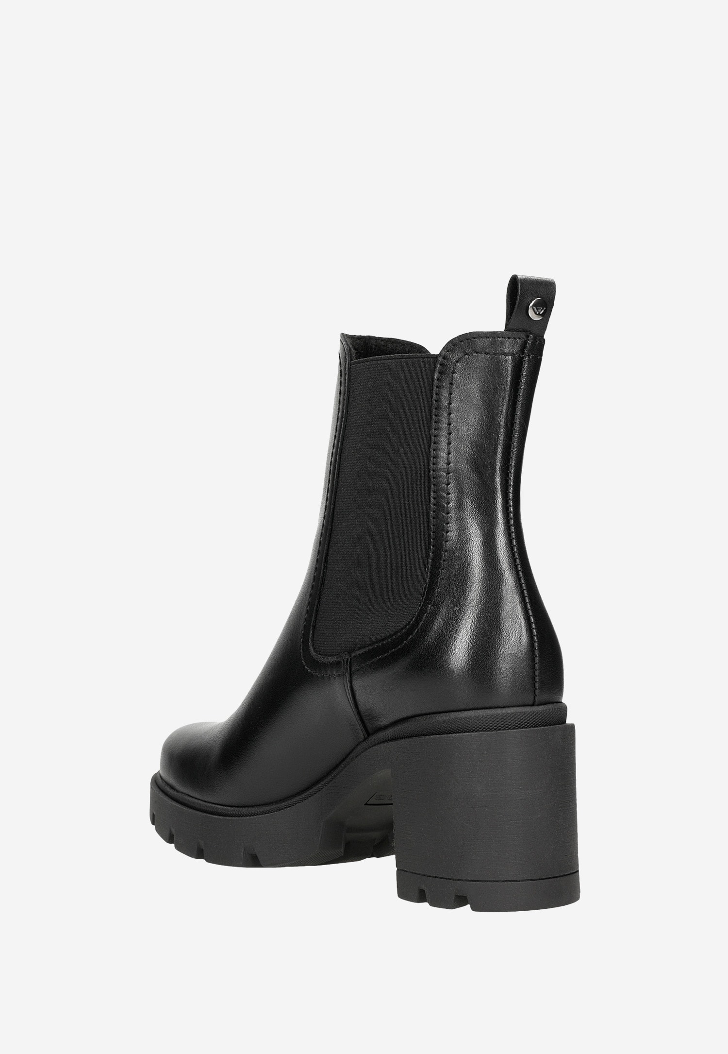 Brązowe skórzane sztyblety damskie ze skóry licowej