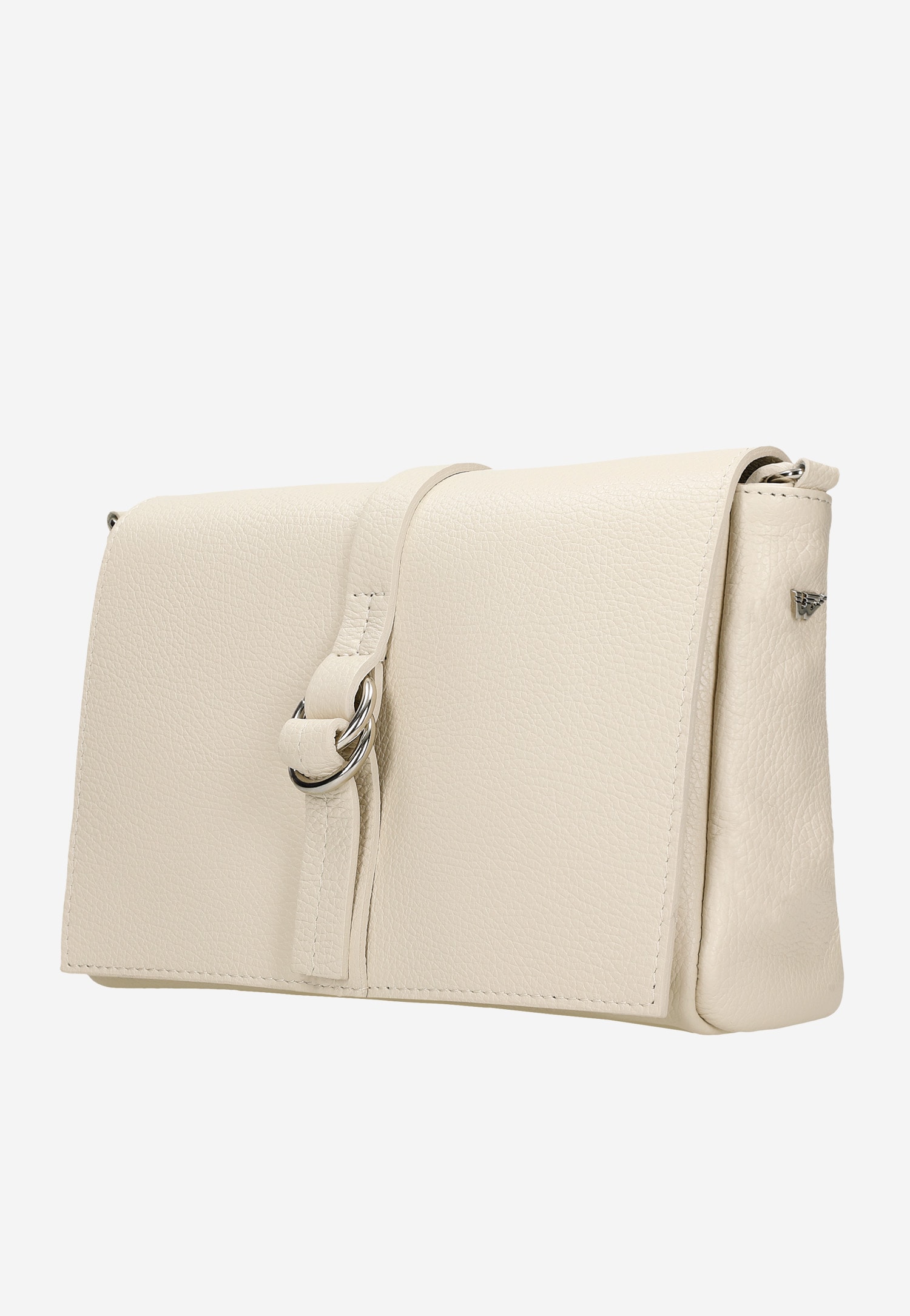 Skórzana torebka damska w jasnym odcieniu beżu