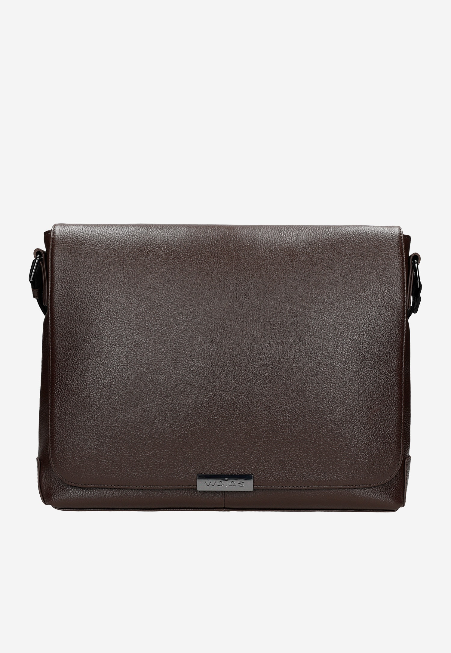 Brązowa skórzana torba męska