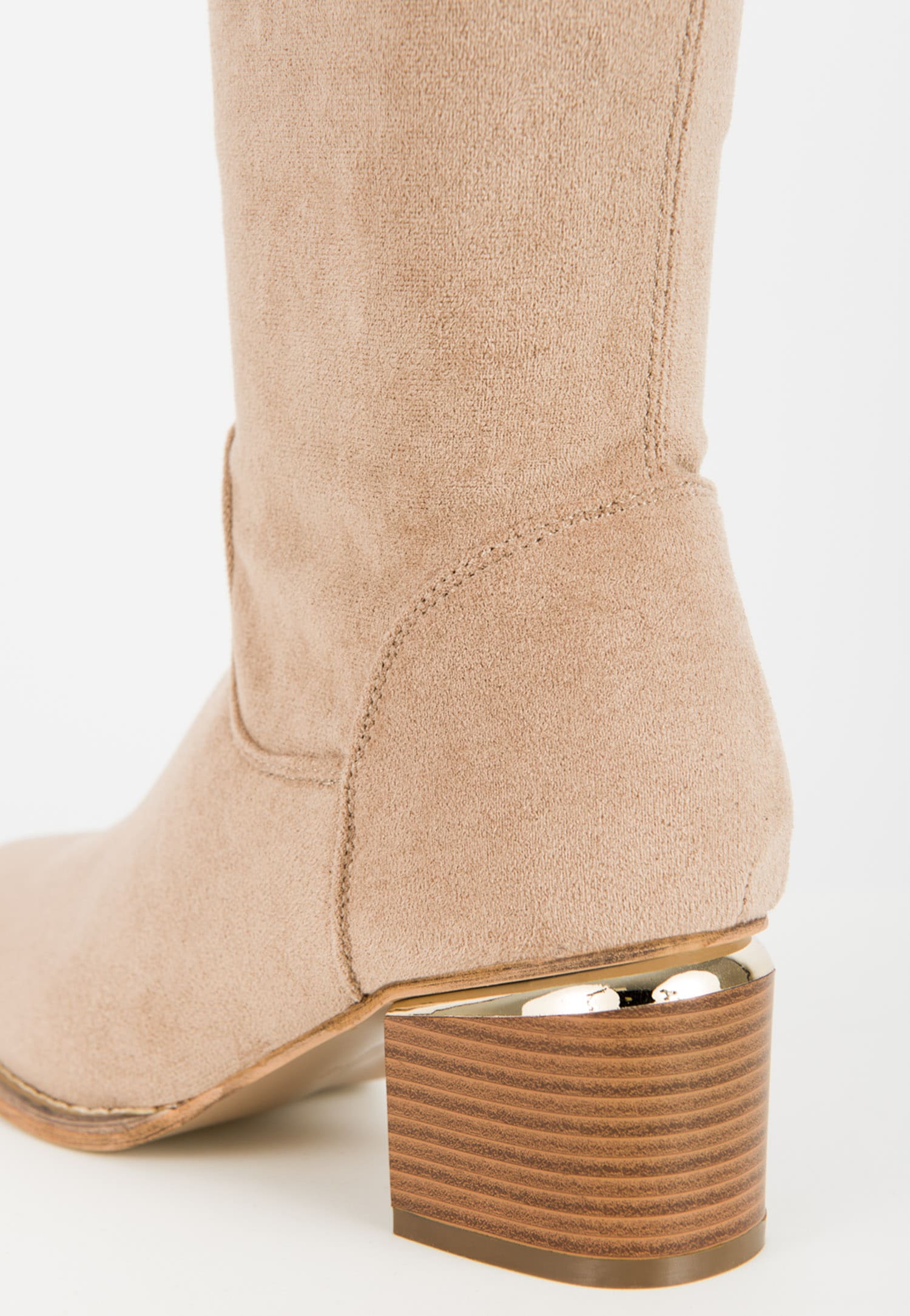 WJS czarne kozaki damskie na słupku