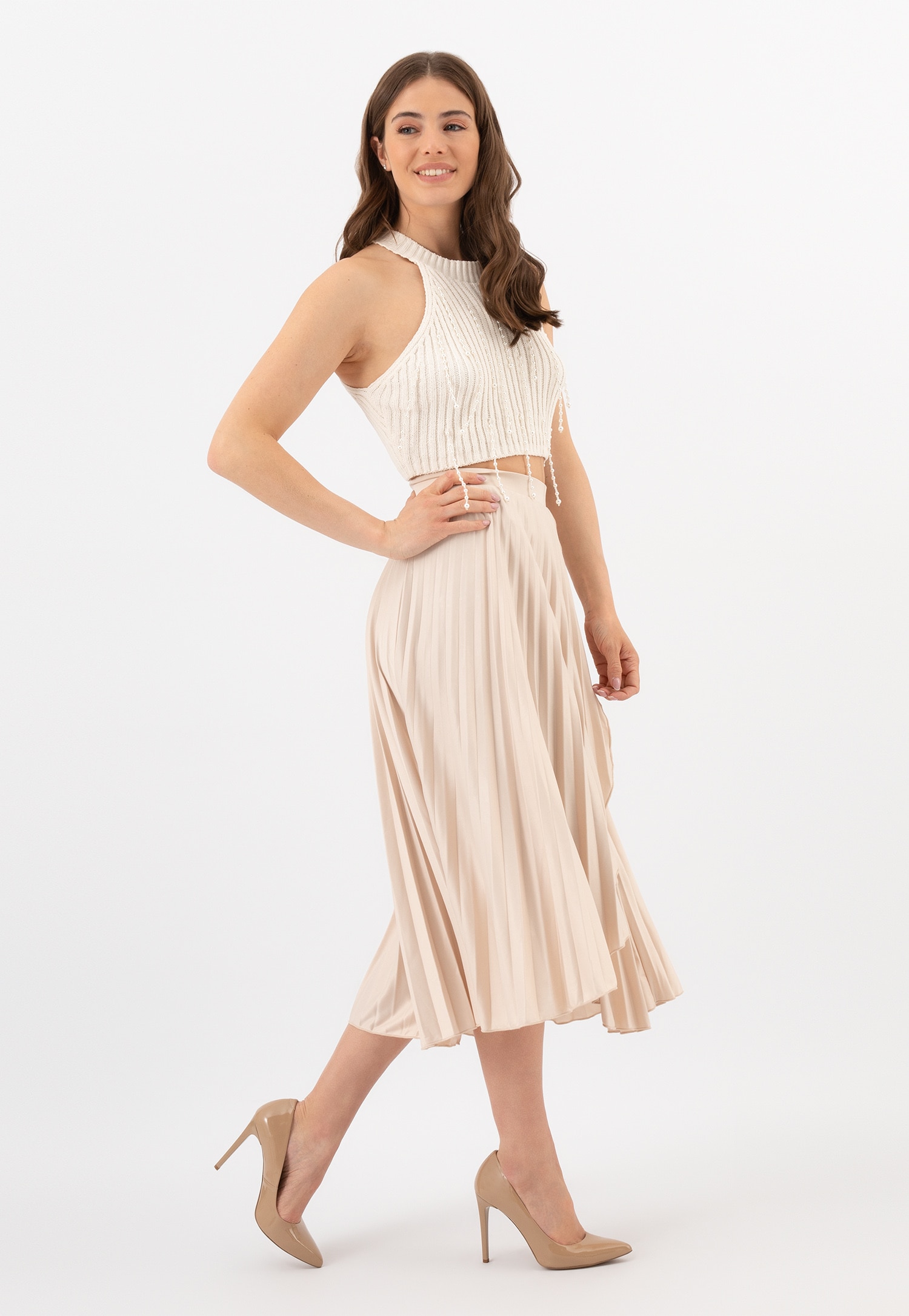 Czarne eleganckie czółenka damskie ze skóry licowej