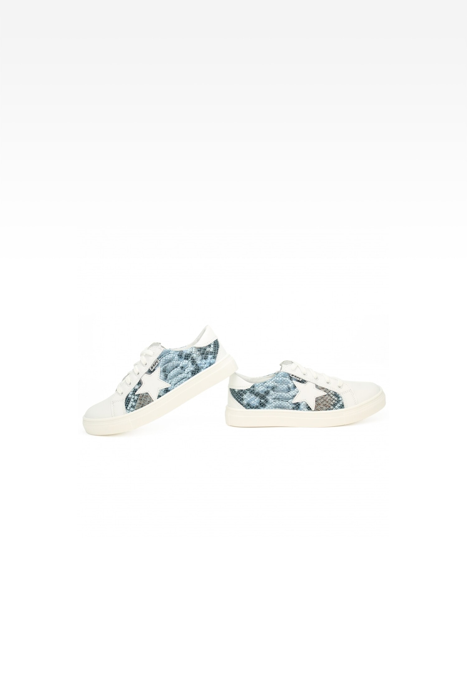 Półbuty BARTEK 8300186, dla dziewcząt, biało-niebieski