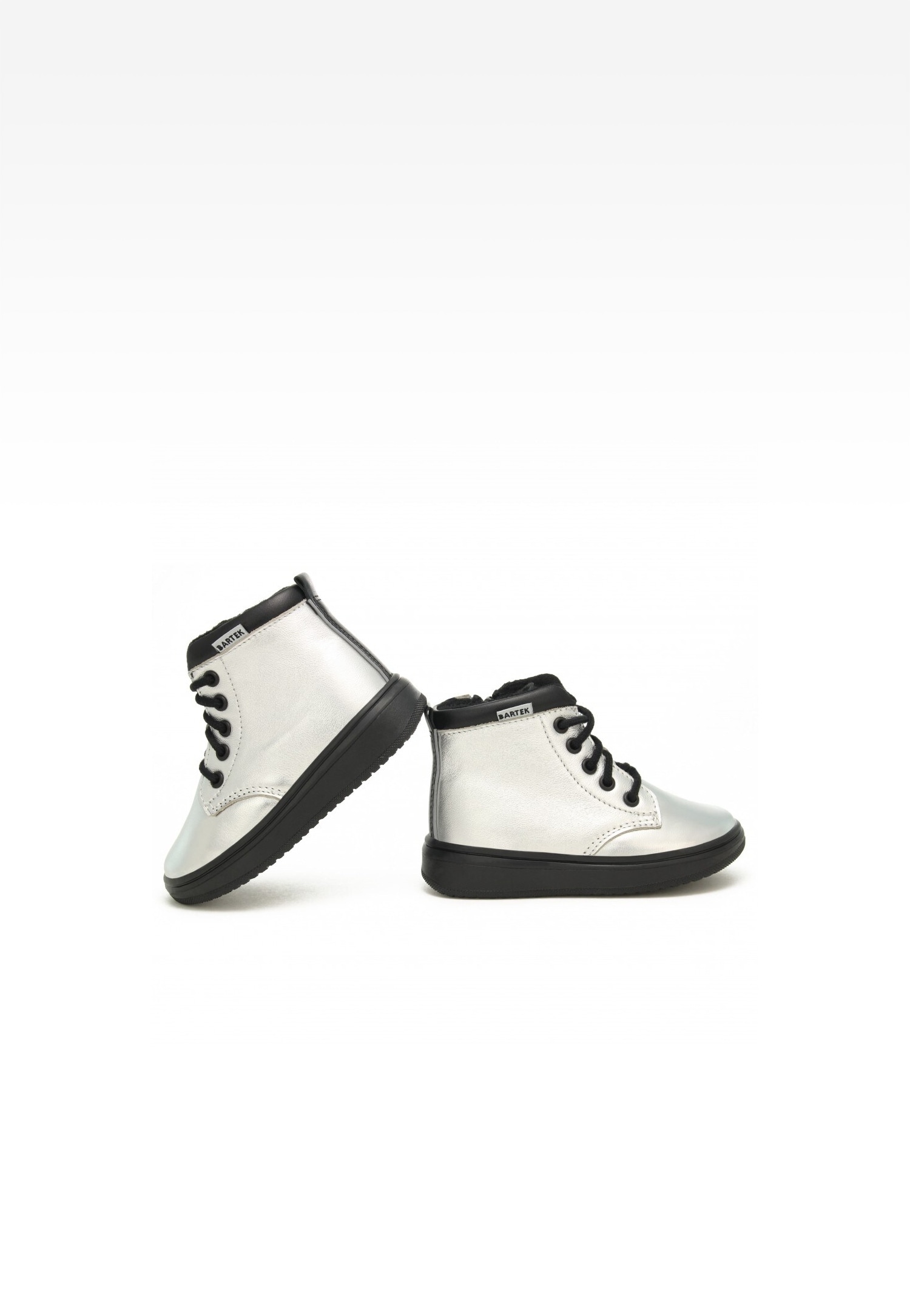 Trzewiki ocieplane BARTEK 11561001, dla dziewcząt, srebrny