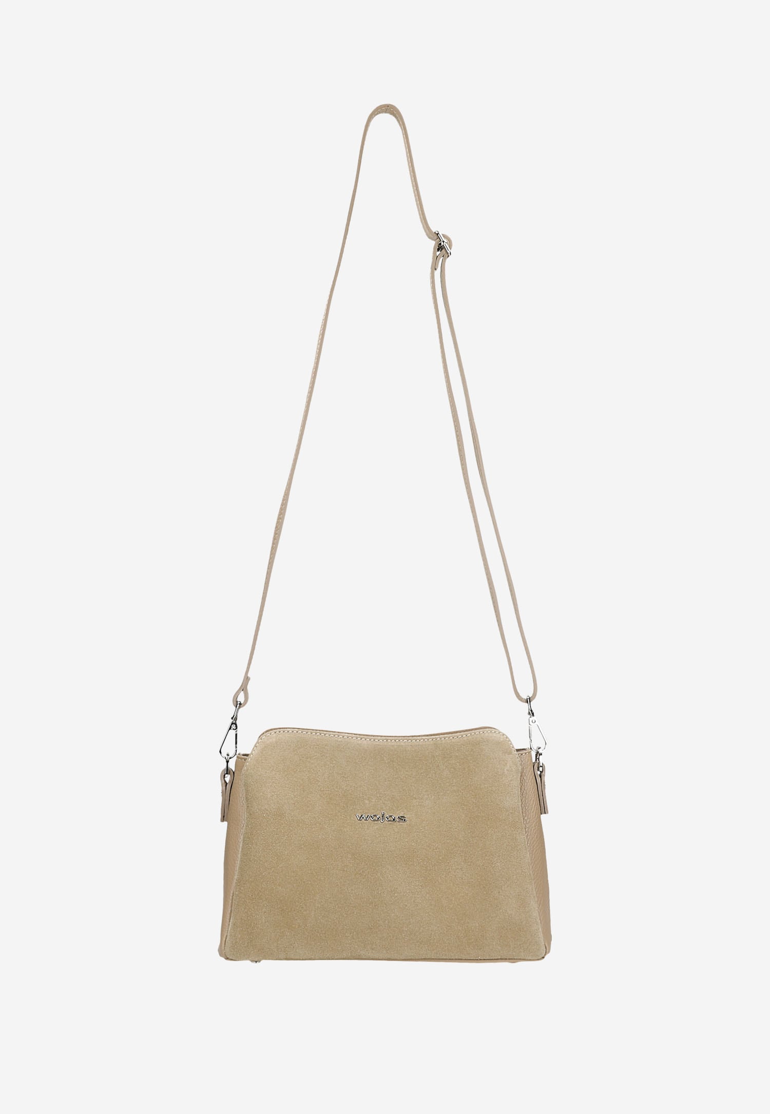 Mała uniwersalna torebka damska w kolorze beżowym