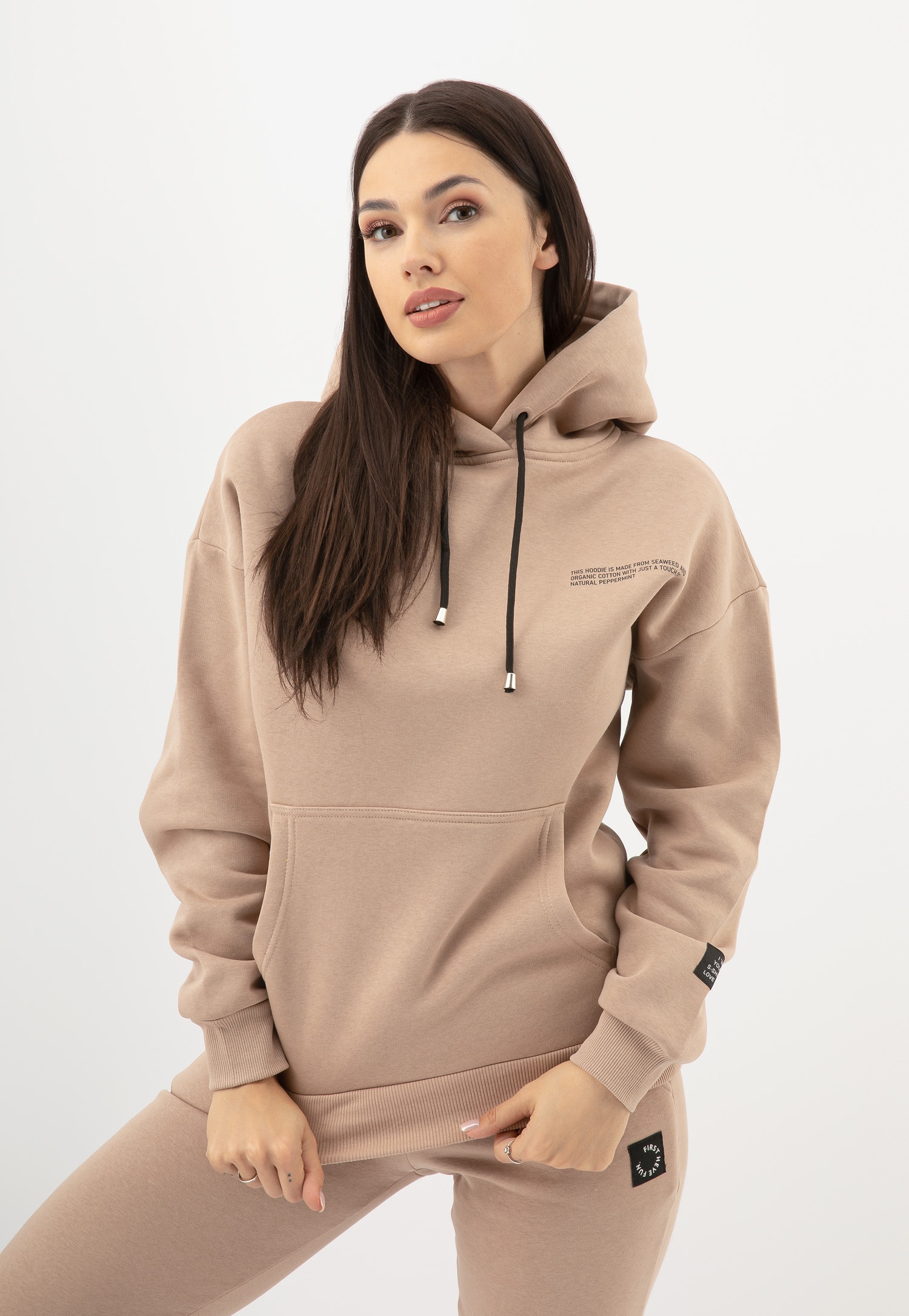 RELAKS bluza damska w kolorze ciemnego popielu