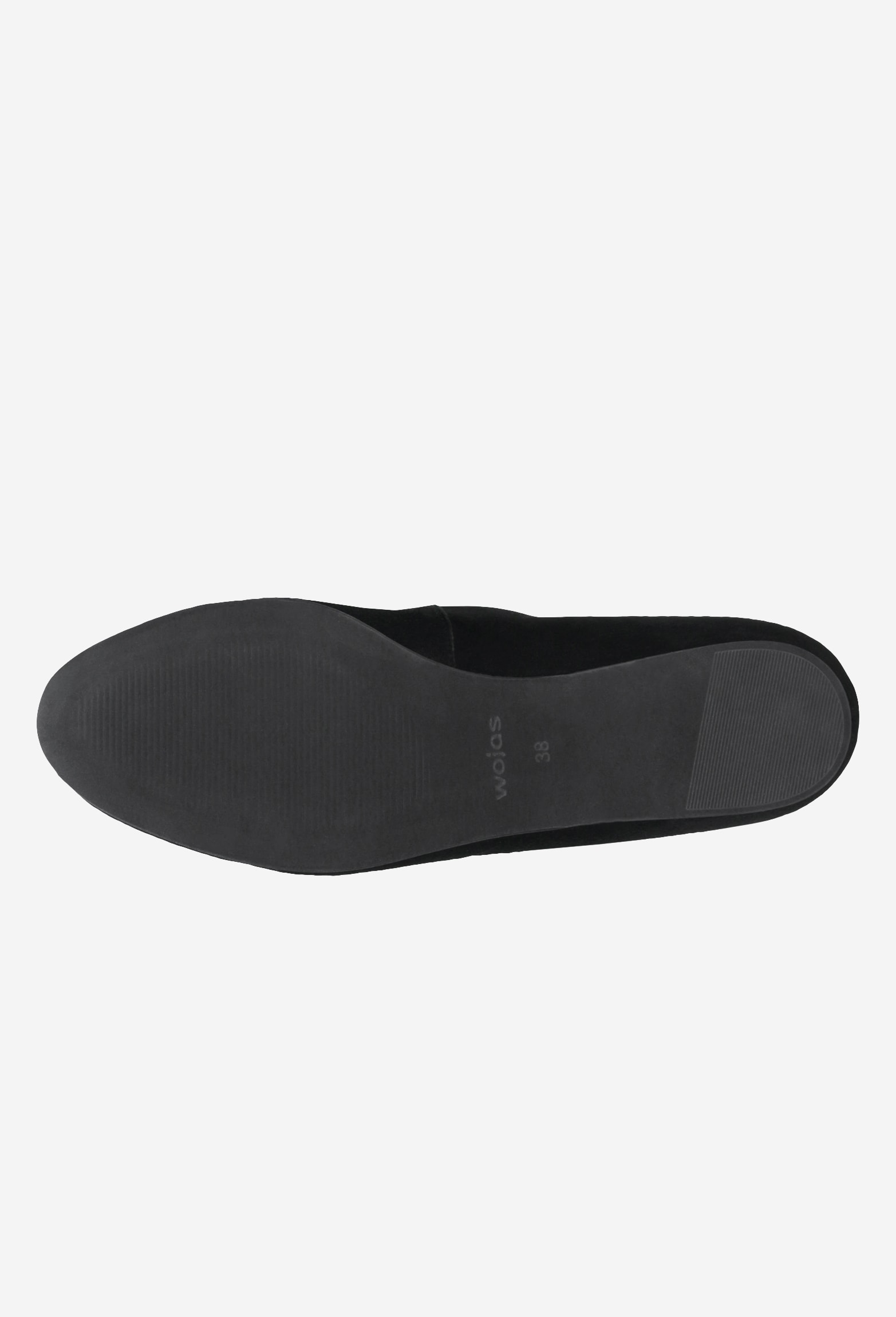 Czarne lakierowane baleriny damskie