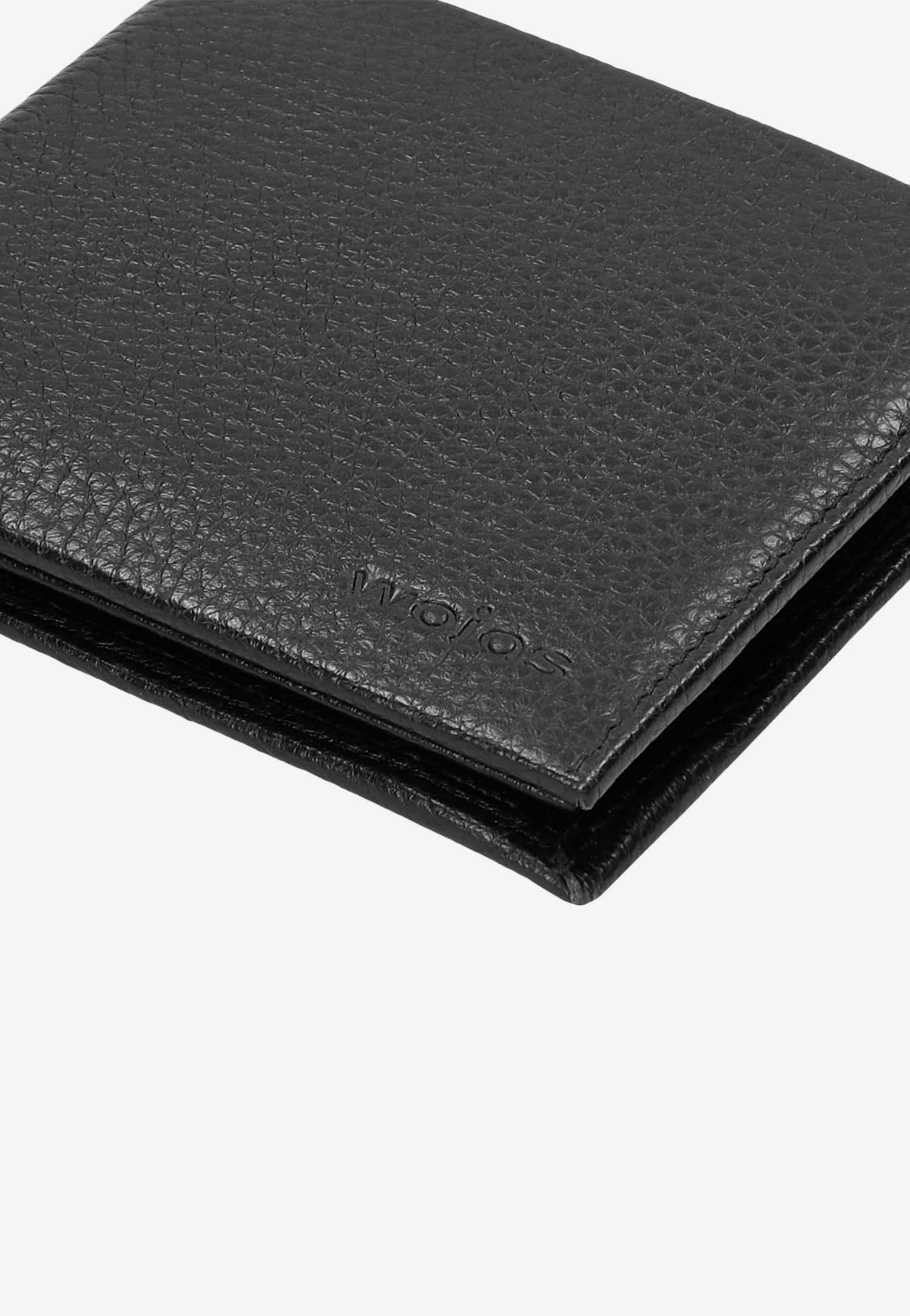 Czarny portfel męski ze skóry naturalnej