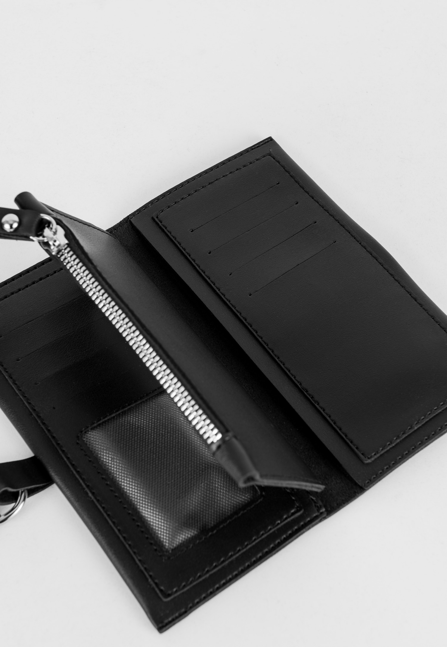 WJS zgrabny czerwony portfel damski