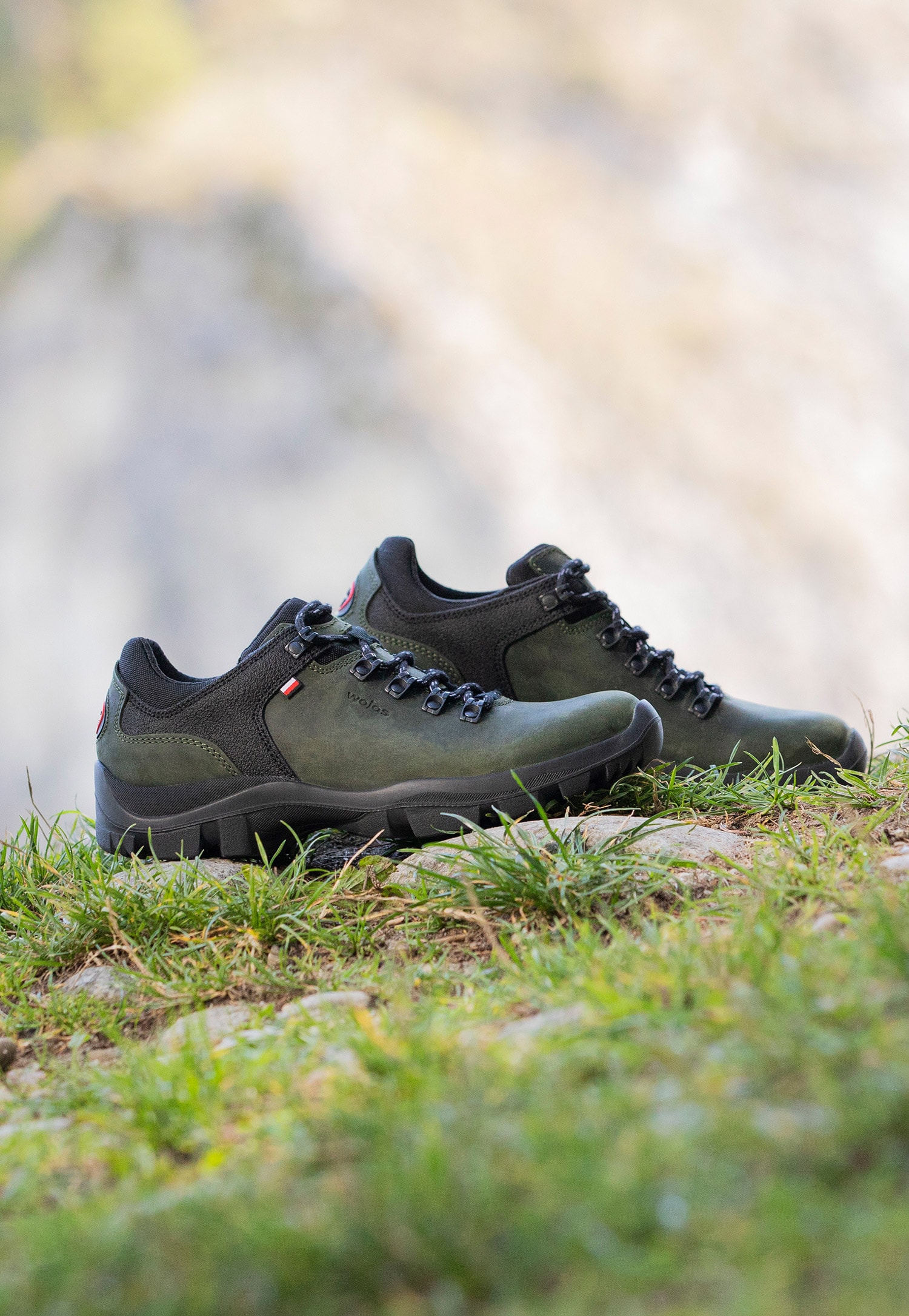 Brązowe trzewiki męskie trekkingowe