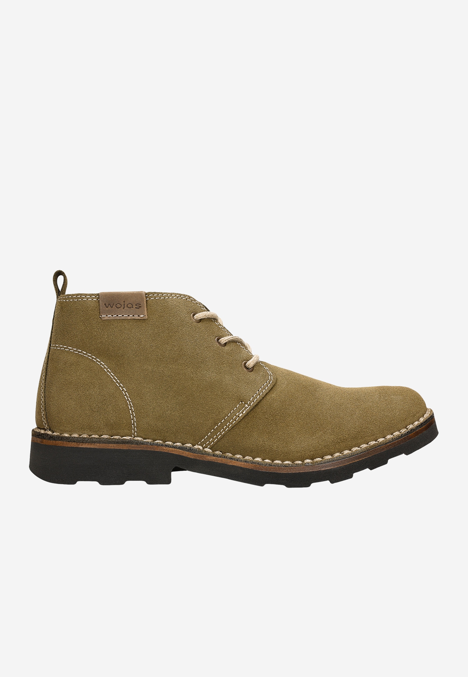 Trzewiki męskie z grantowej dwoiny welurpwej