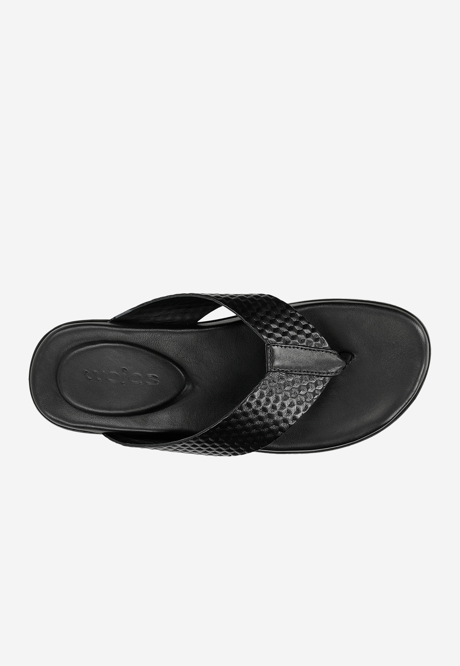 Czarne skórzane japonki męskie