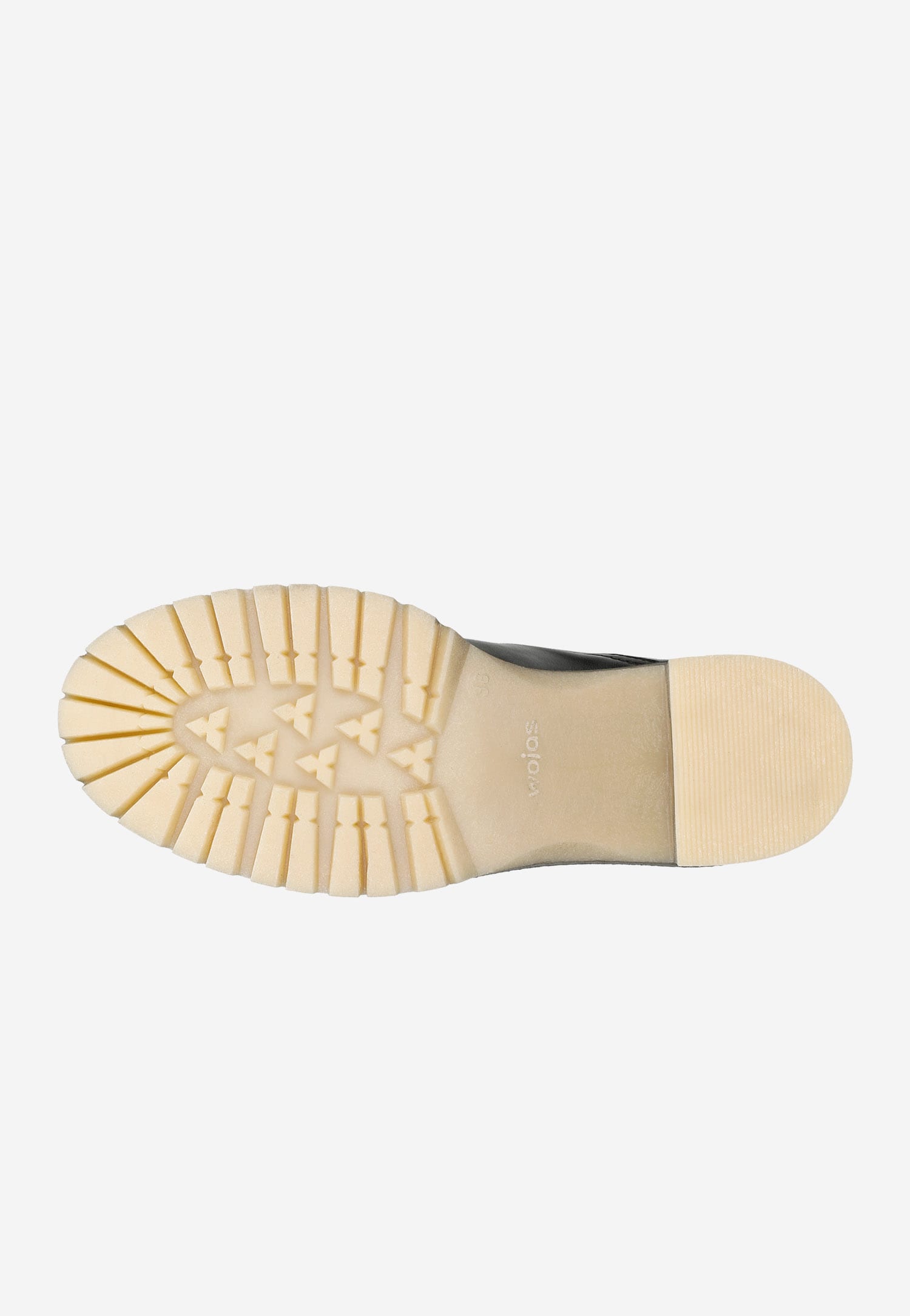 Czarne botki damskie na obcasie z cieniowaną podeszwą