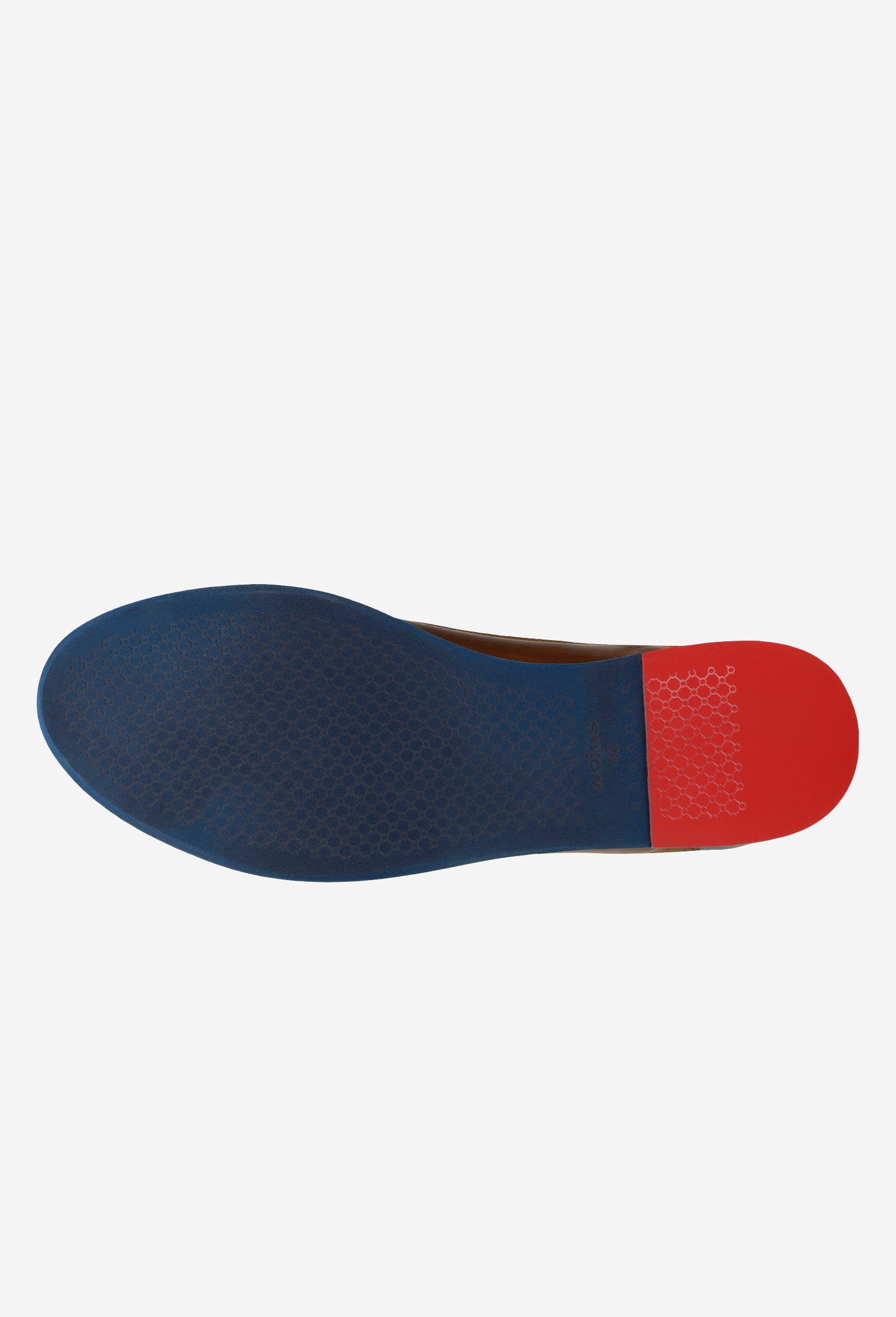 Granatowe półbuty męskie z brązowymi wstawkami