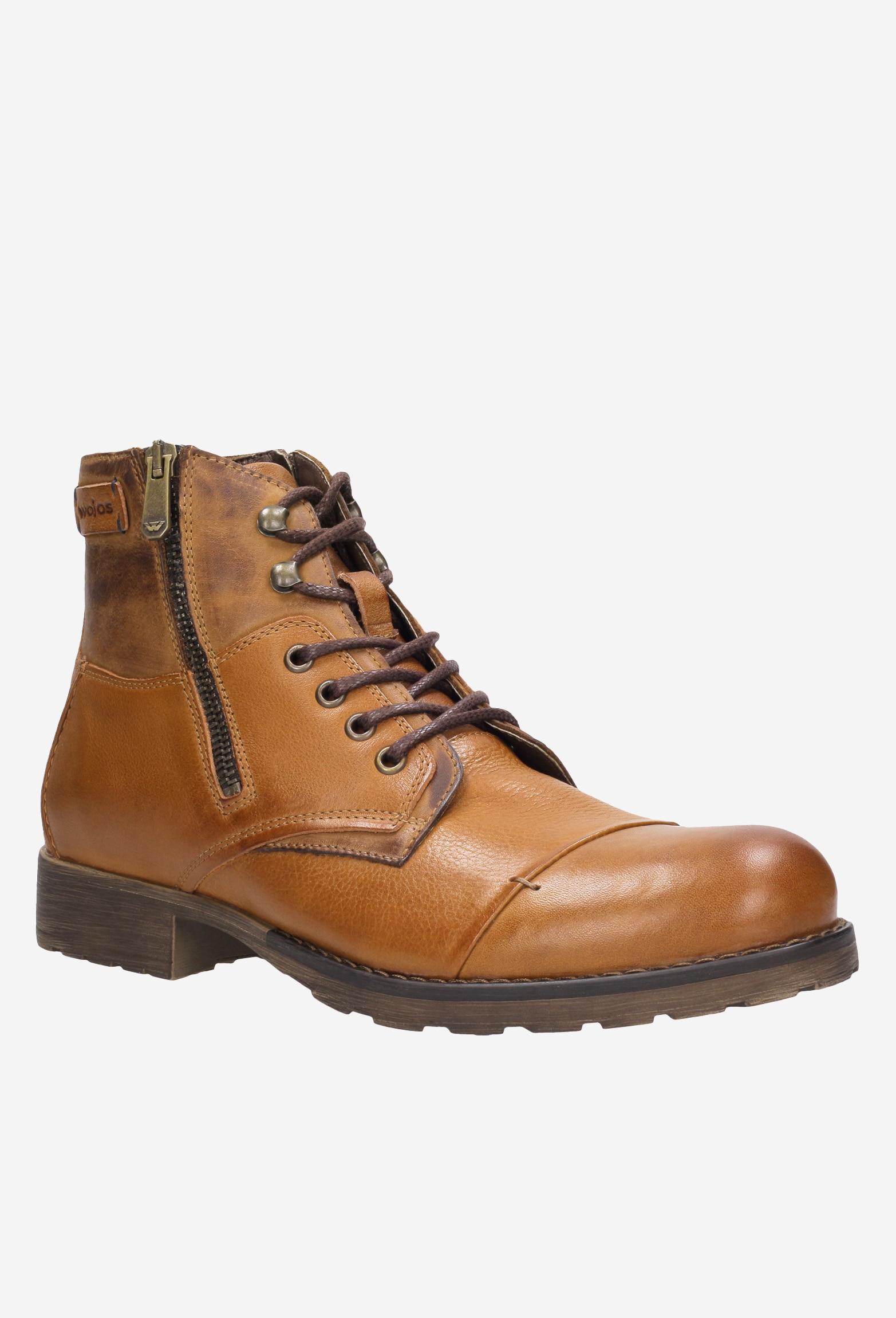 Brązowe trzewiki męskie