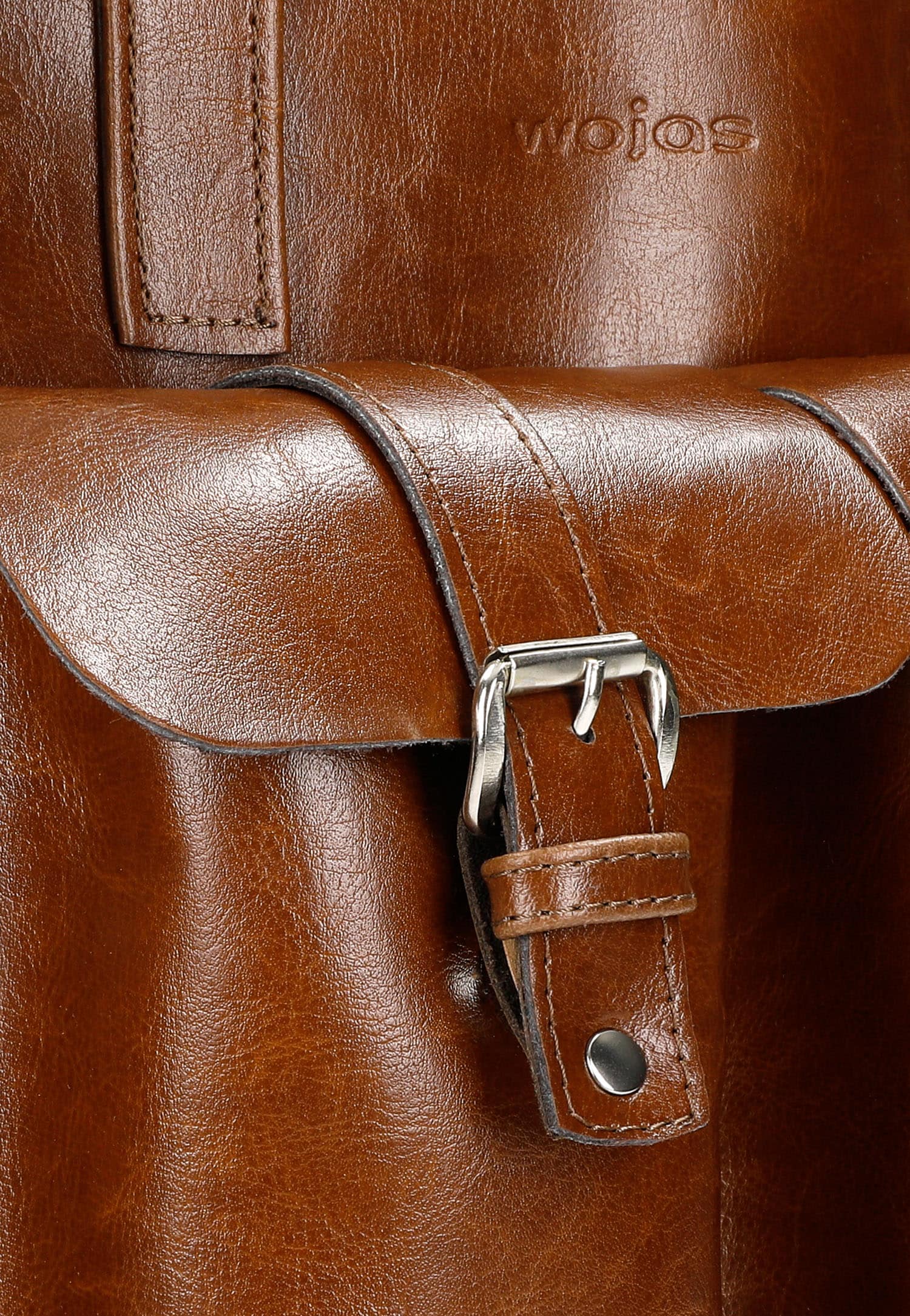 Duża brązowa torebka damska z zewnętrznymi kieszonkami