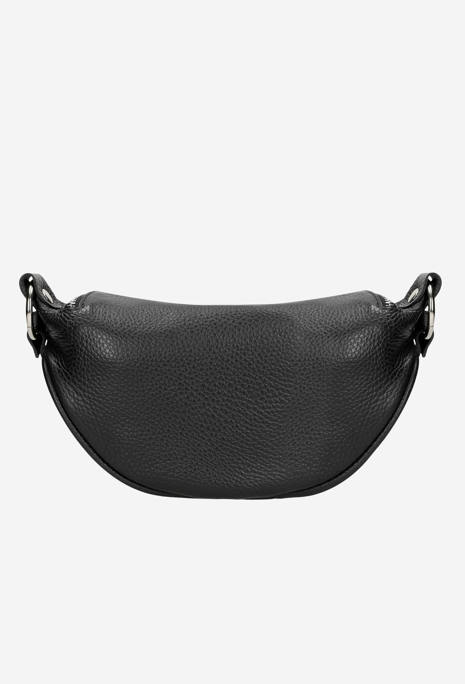 Beżowa pikowana saszetka damska ze skóry licowej