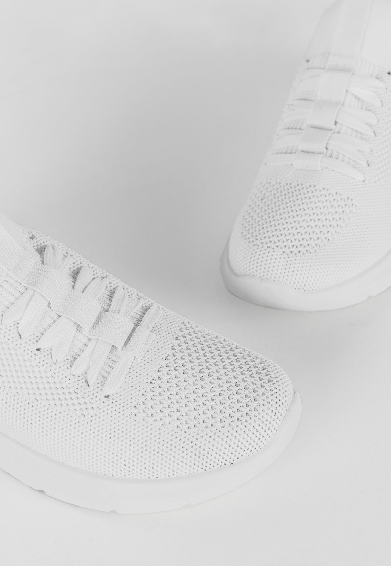 WJS białe sznurowane sneakersy damskie