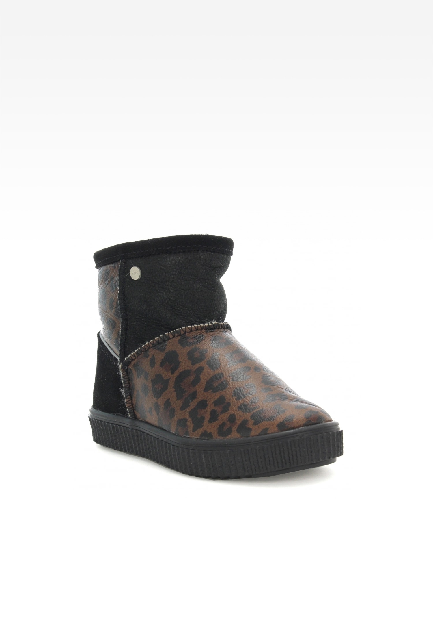 śniegowce BARTEK W-670370/OLL, dla dziewcząt, czarno-brązowy