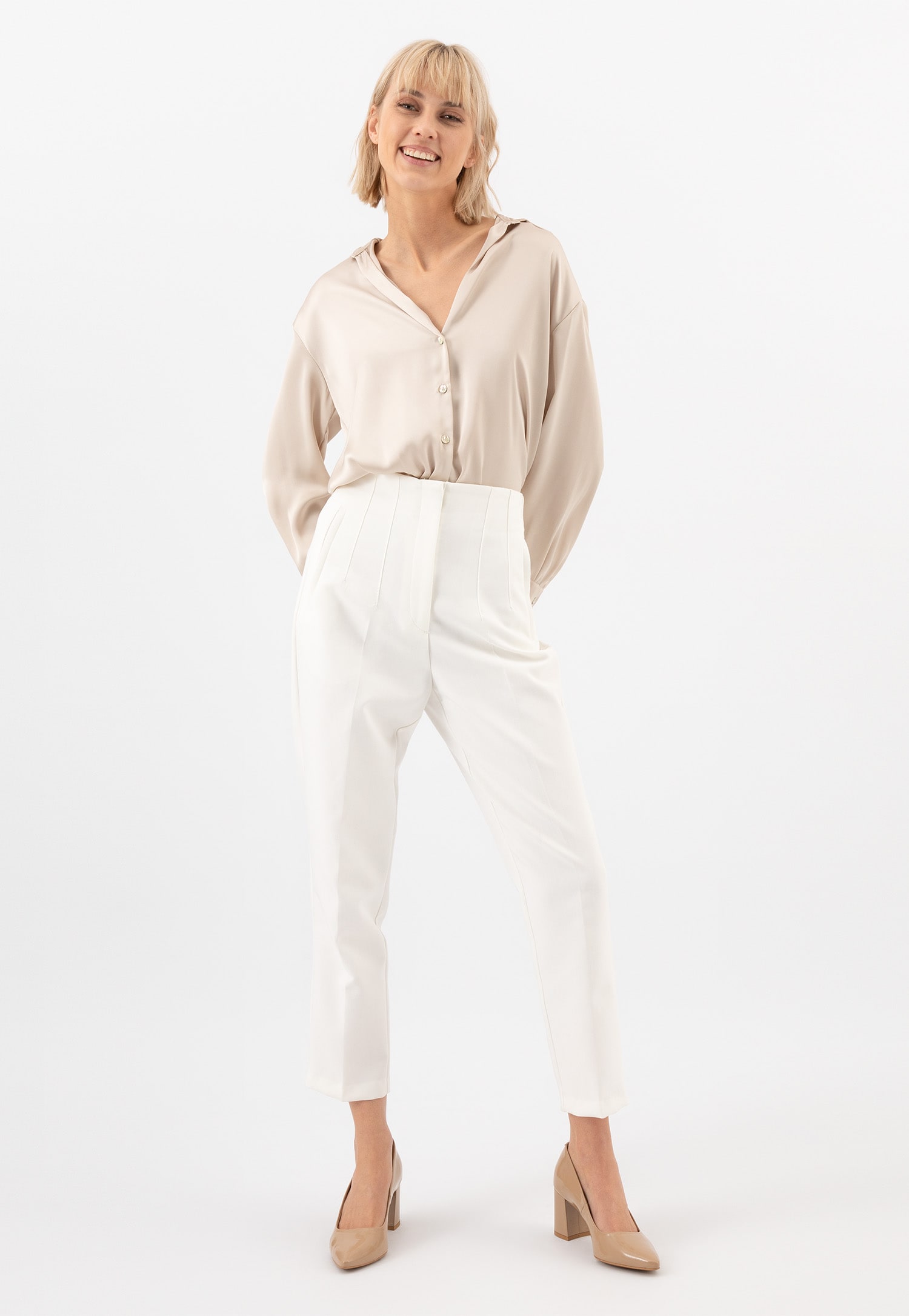 Czarne skórzane czółenka damskie z noskiem w szpic