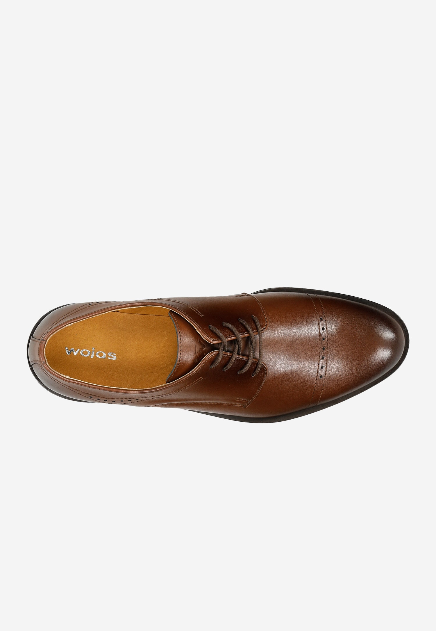 Czarne eleganckie półbuty męskie quarter brogues
