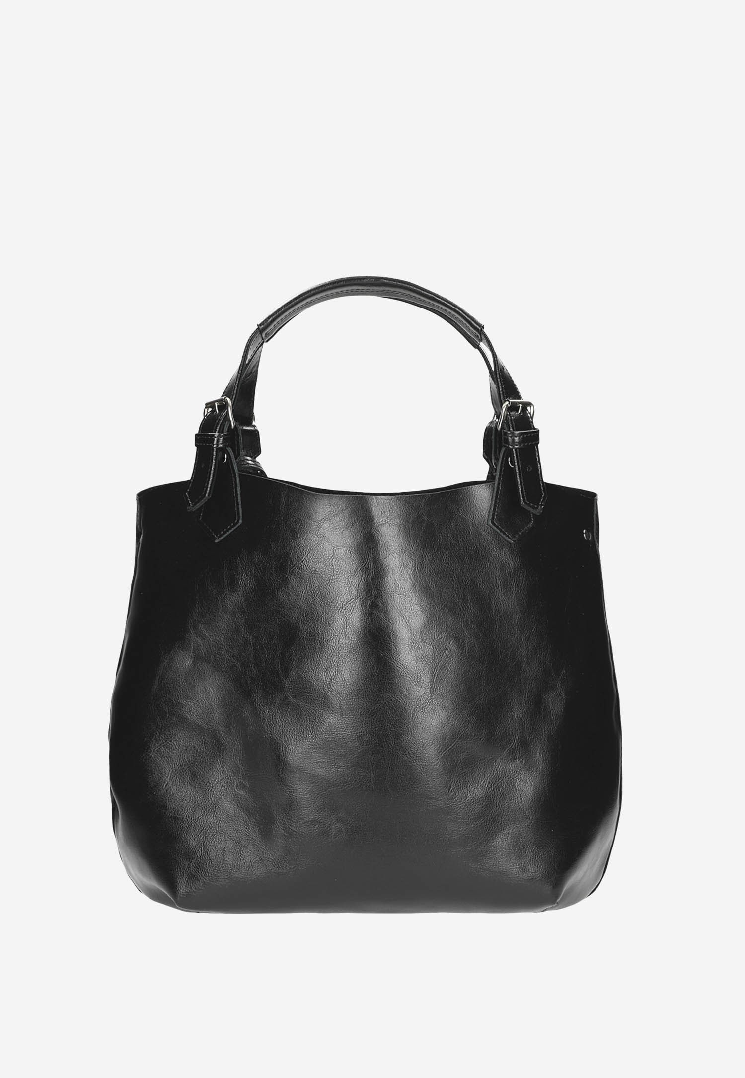 Duża brązowa shopperka damska