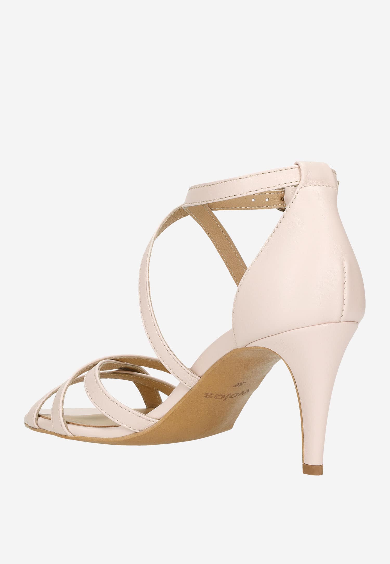 Czarne sandały damskie na szpilce