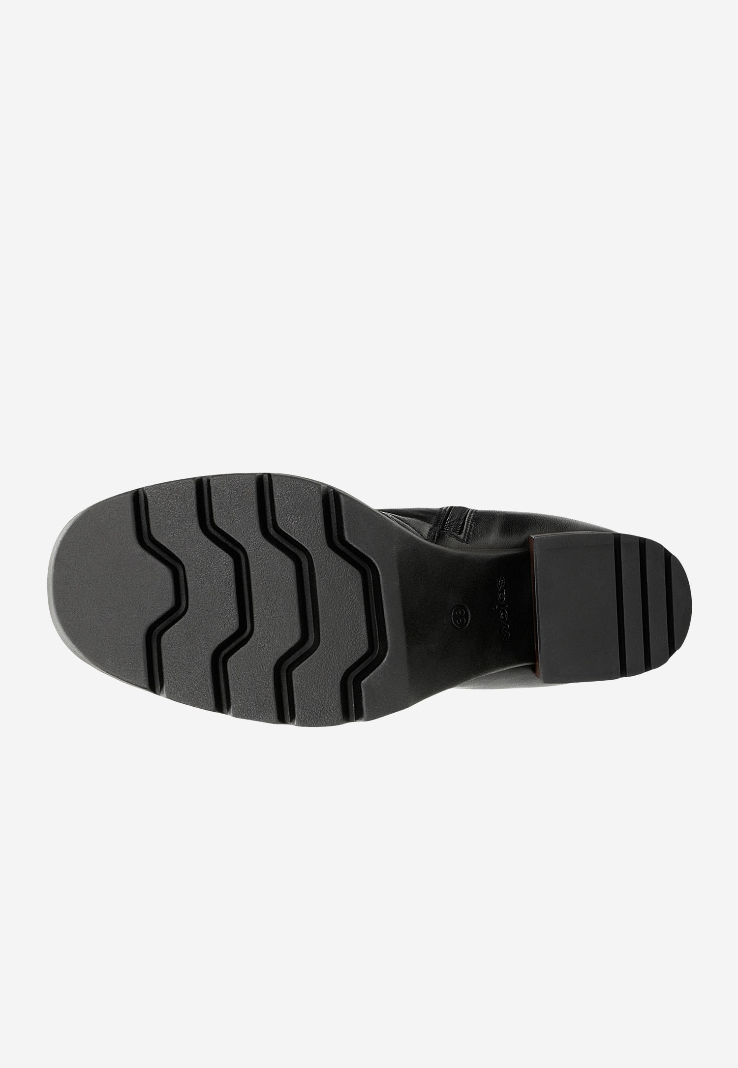 Czarne kozaki damskie na słupku