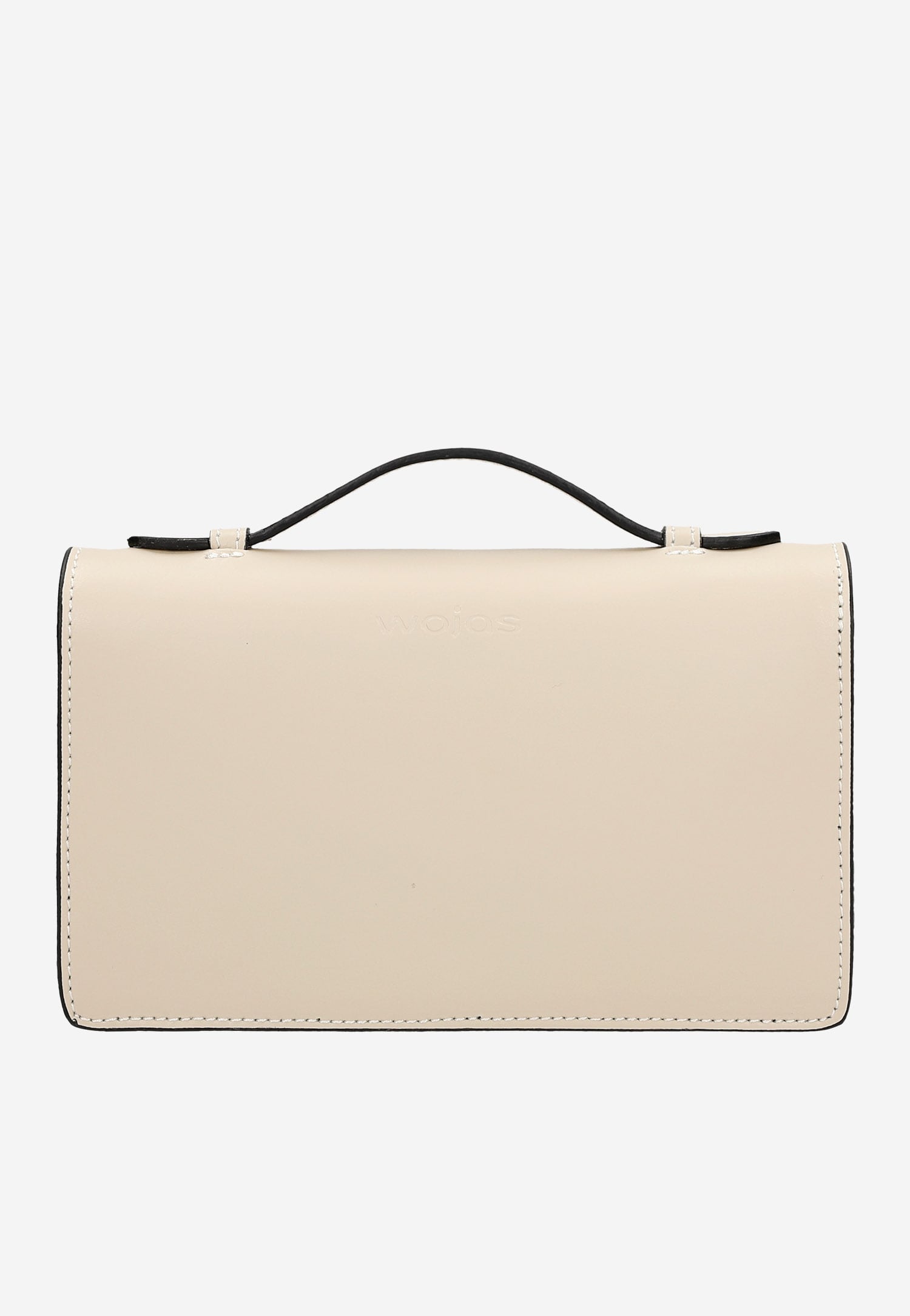 Czarna torebka damska z ozdobnym zapięciem w kształcie owada