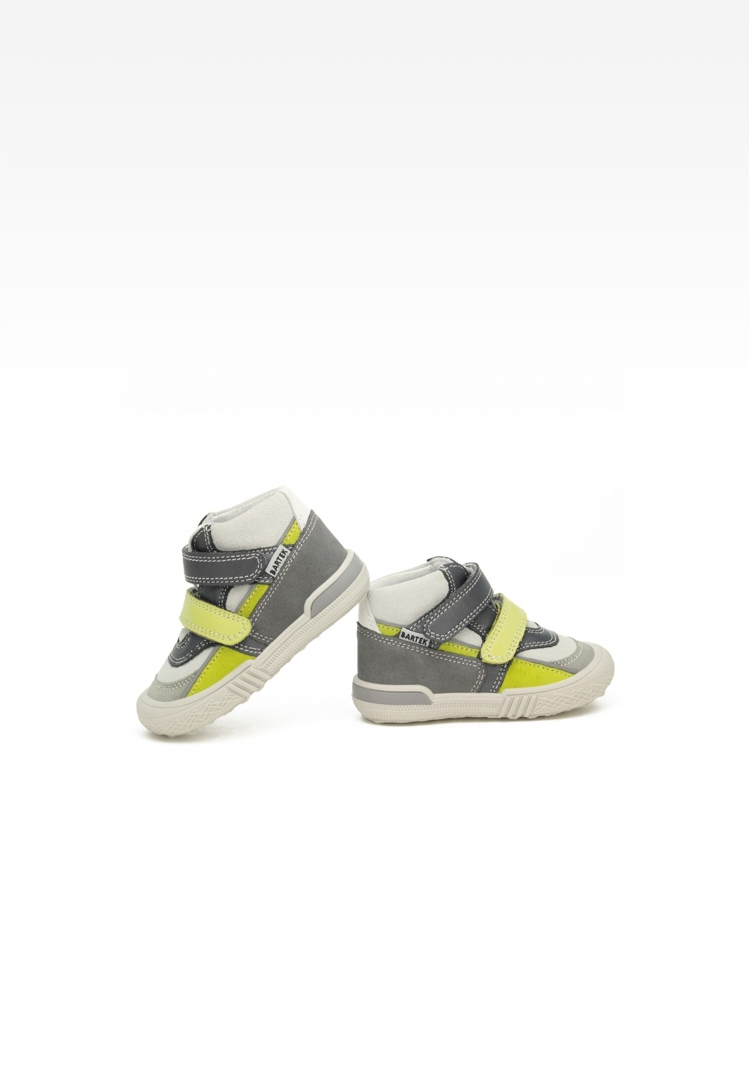 Sneakers BARTEK 91756-026, dla chłopców, szaro-zielony