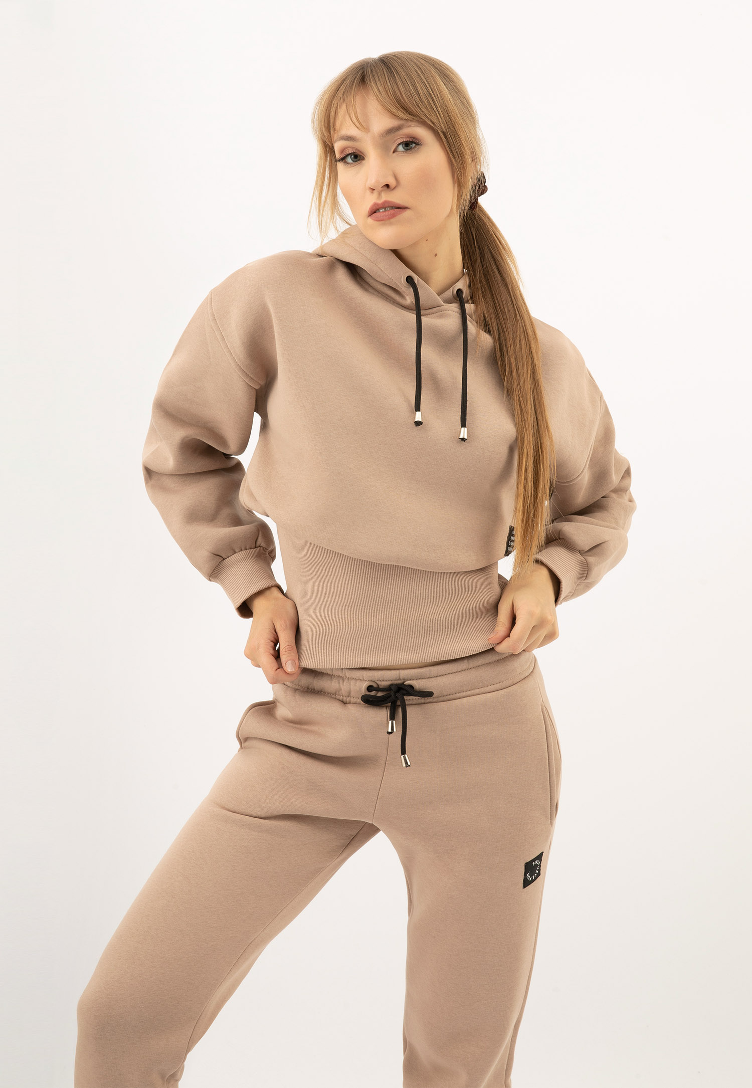 Beżowe spodnie dresowe RELAKS