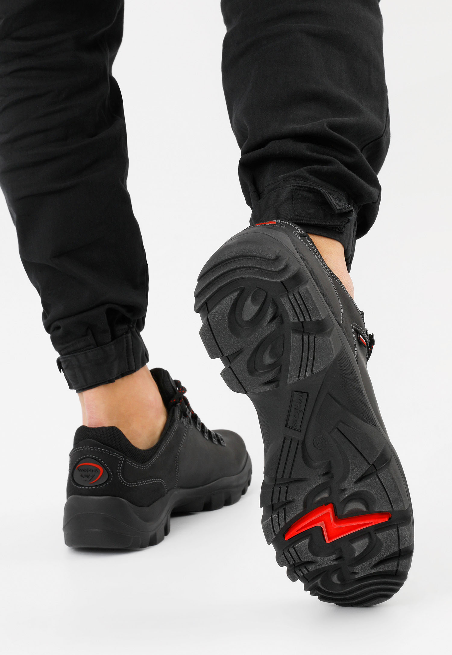 Brązowe trzewiki męskie trekkingowe